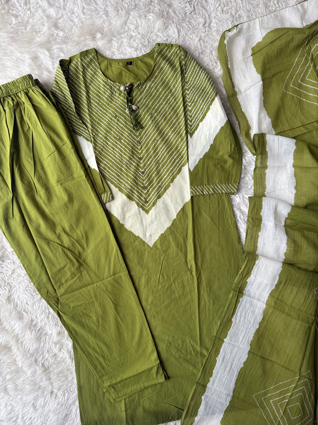 Budget Friendly Kurti Pant Dupatta Set
