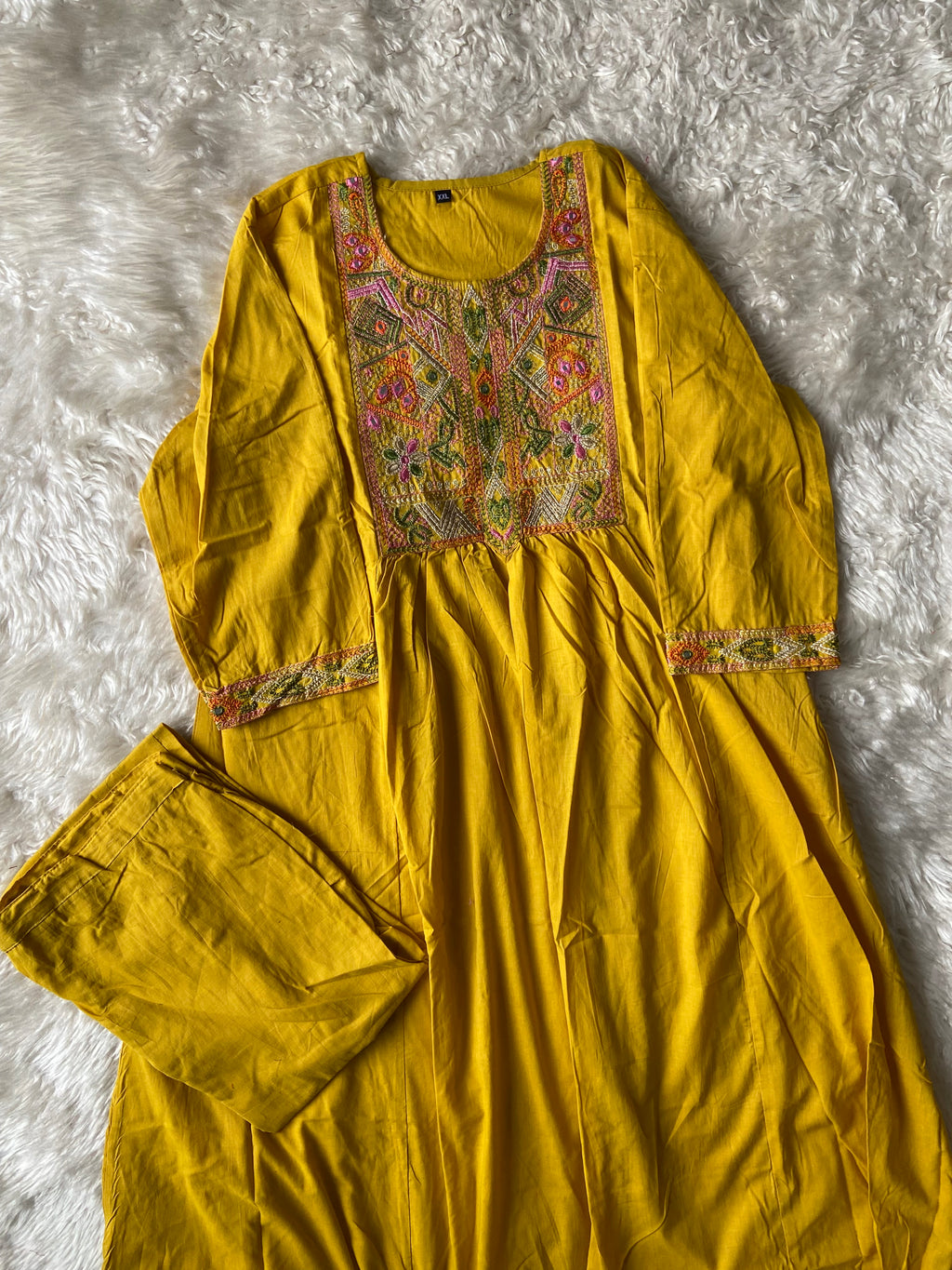 Cotton Kurti Pant Set