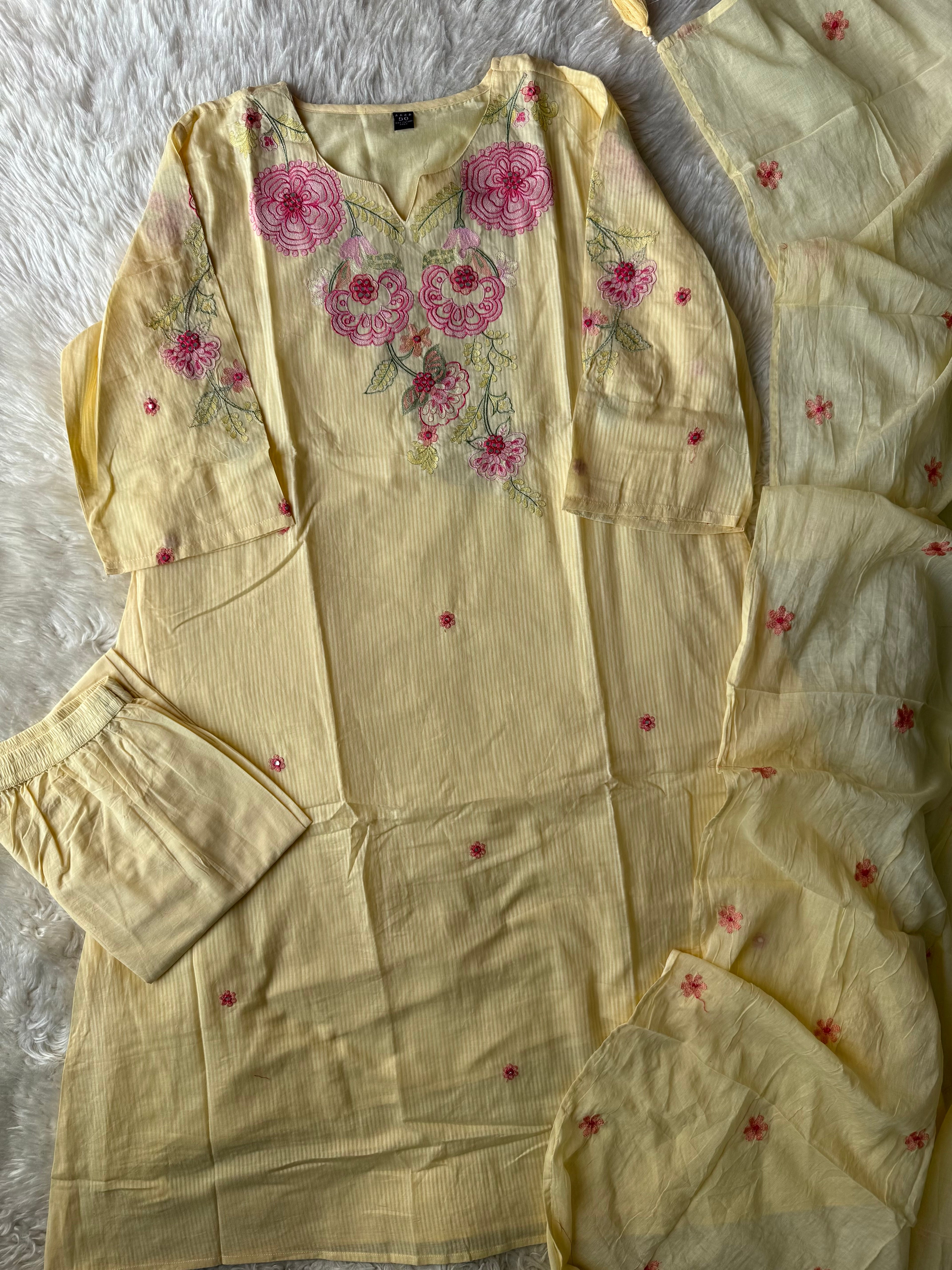 Premium Mul Cotton Thread Work Collection