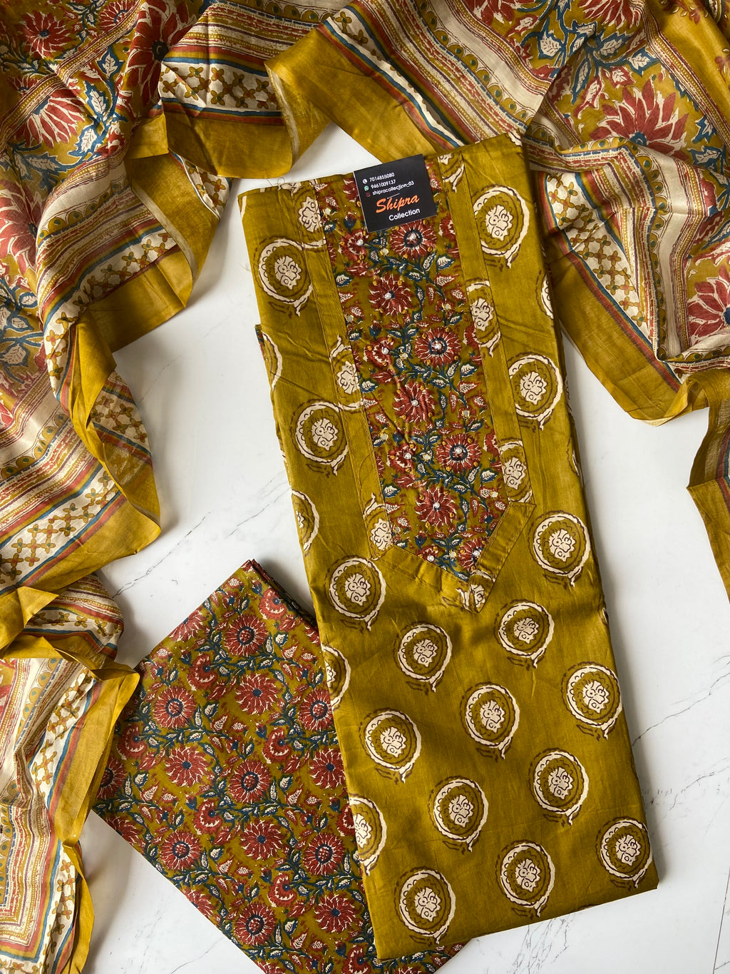 Premium Cotton Unstitched Set