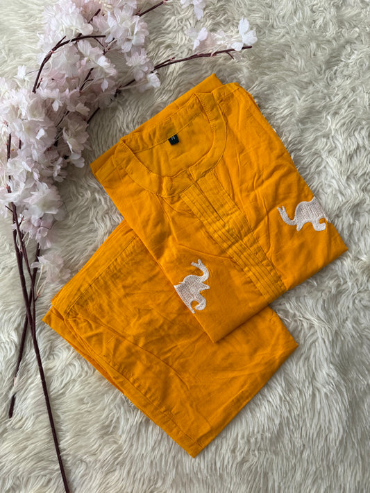 Cotton Kurti Pant Set