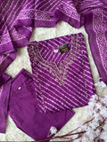 Premium Cotton Lehariya Set