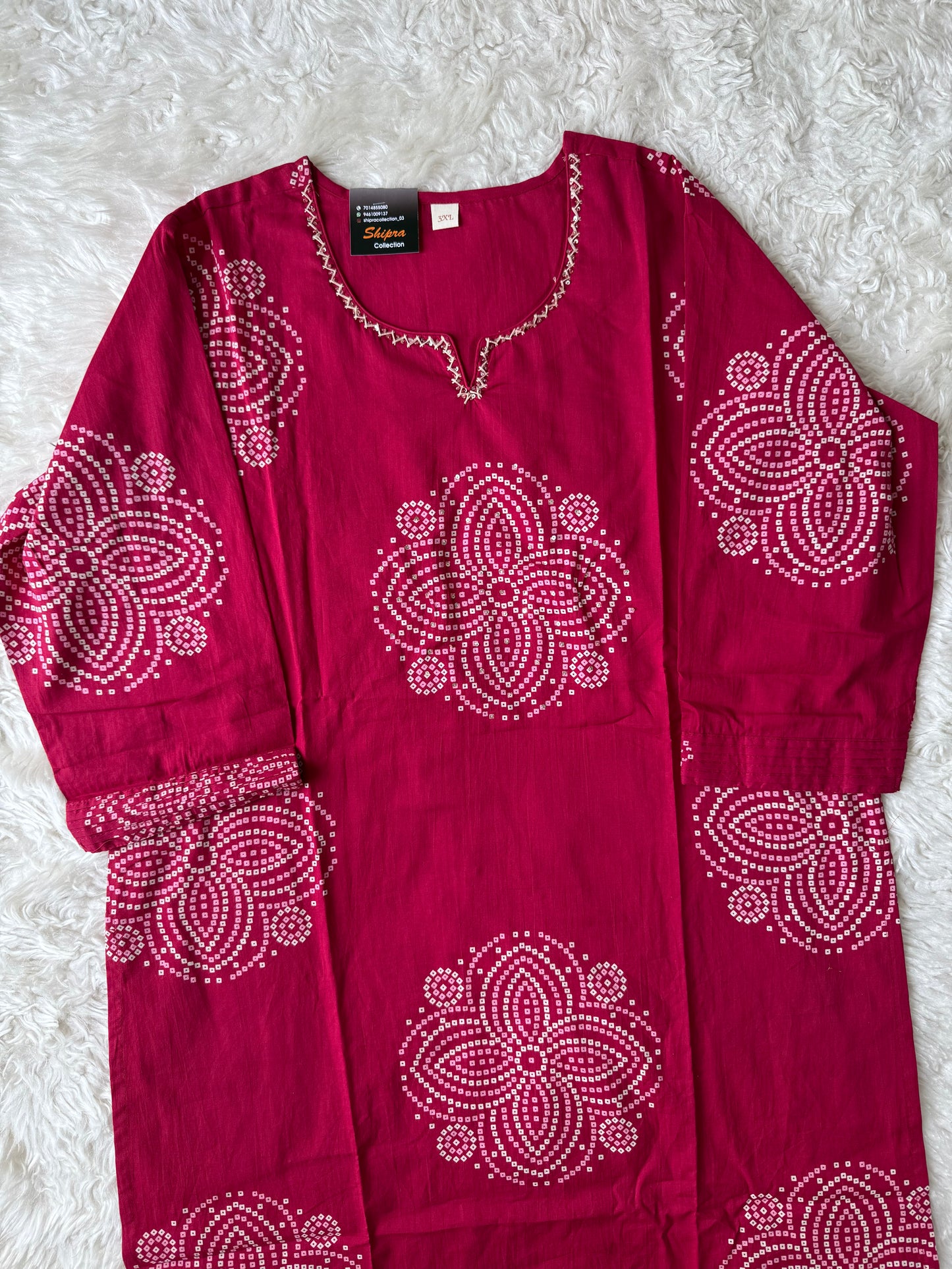 Premium Cotton Kurti Pant Dupatta Set