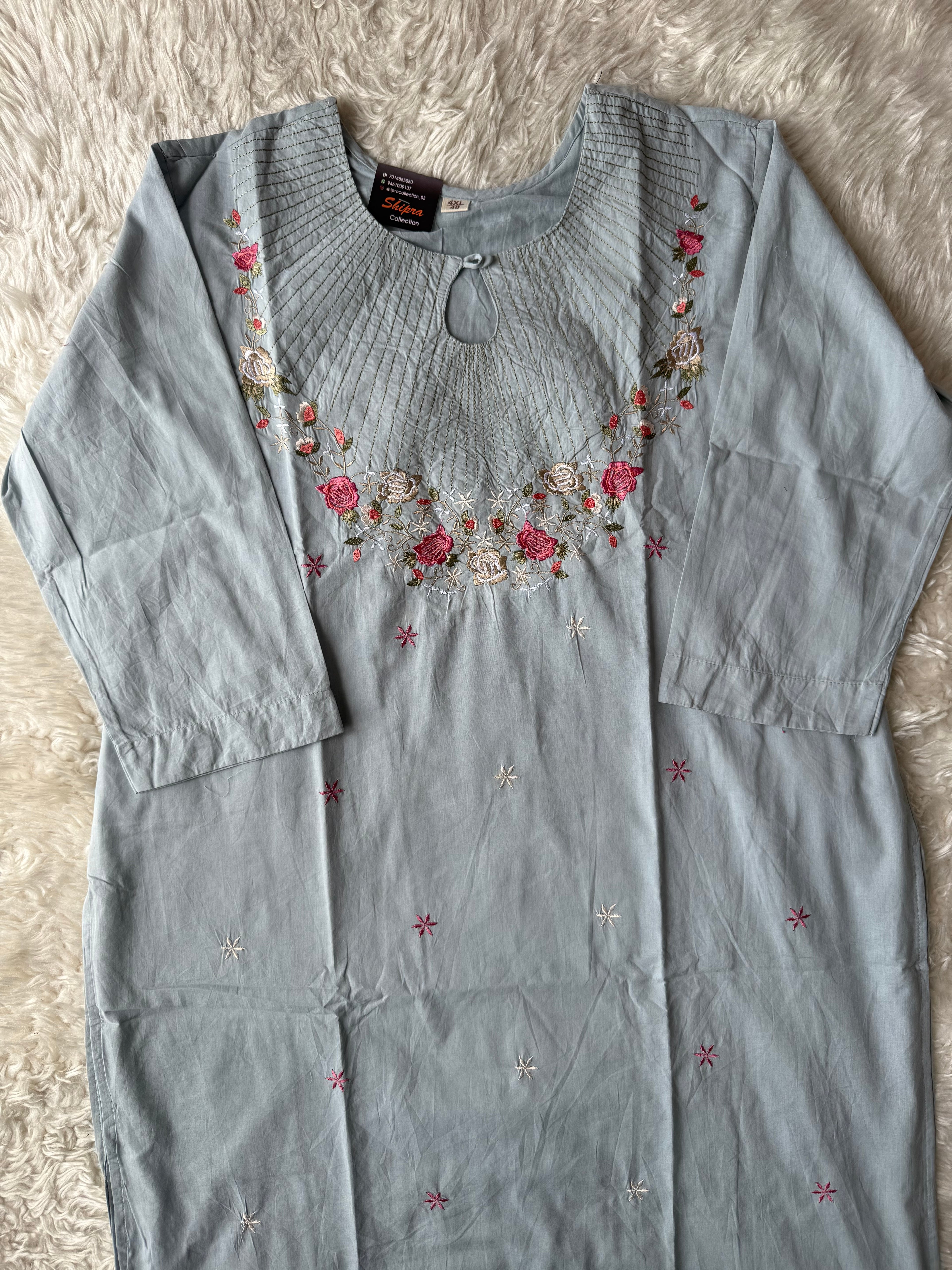 Premium Mul Cotton Thread Work Collection