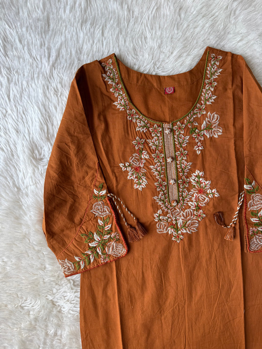 Pure Cotton Kurti Pant Dupatta Set