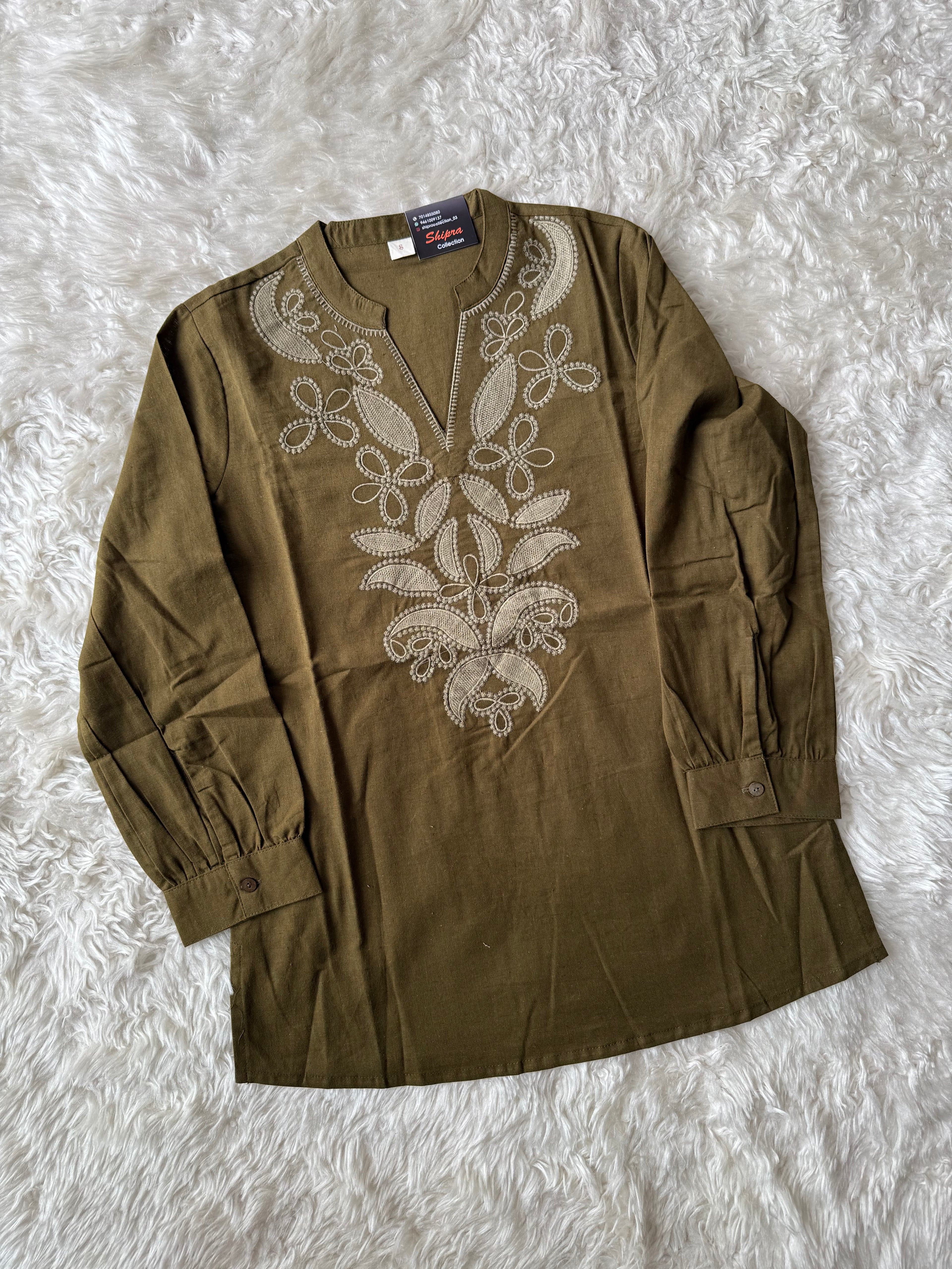 Khadi Cotton Short Kurti