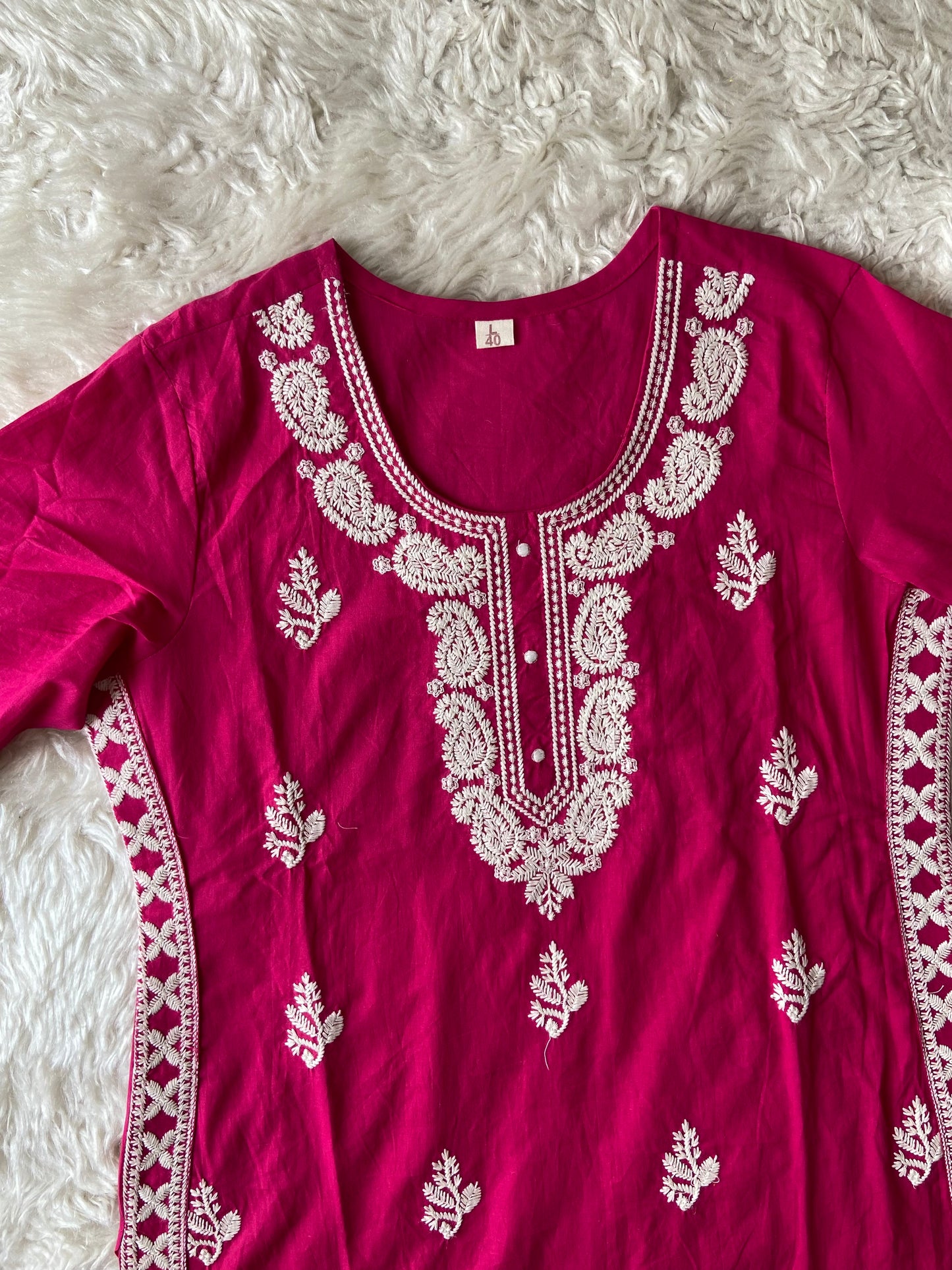 Pure Cotton Kurti Pant Dupatta Set