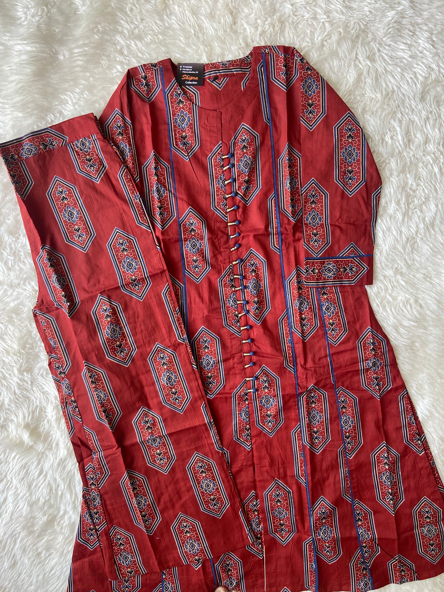 Premium Cotton Kurti Plazo Set