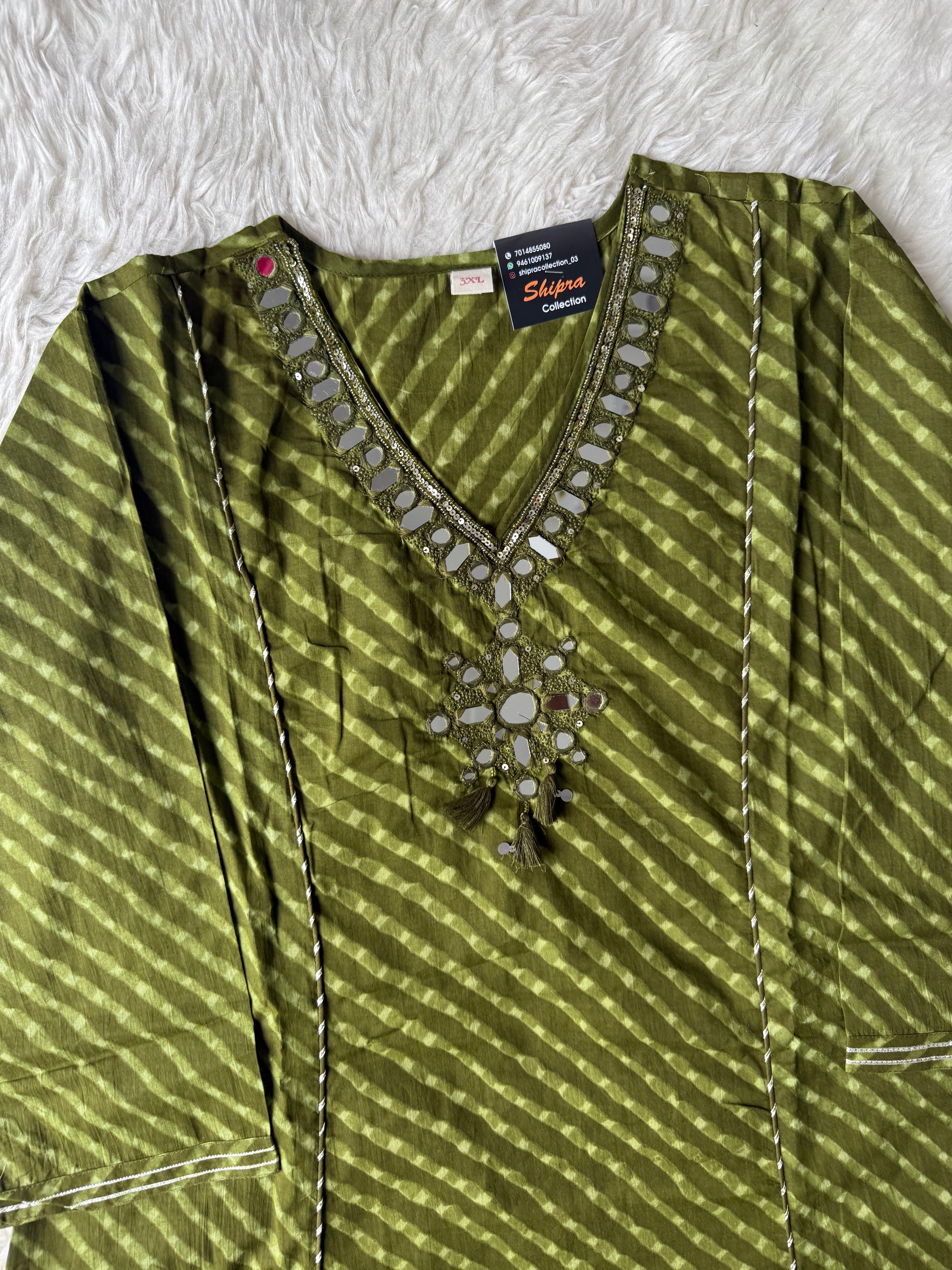 Premium Cotton Lehariya Set