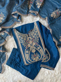 Premium Muslin Silk Kurti Pant Dupatta Set