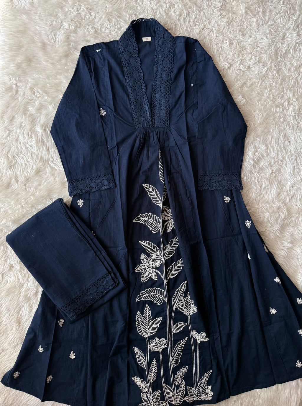 Khadi Cotton Kurti Pant Set