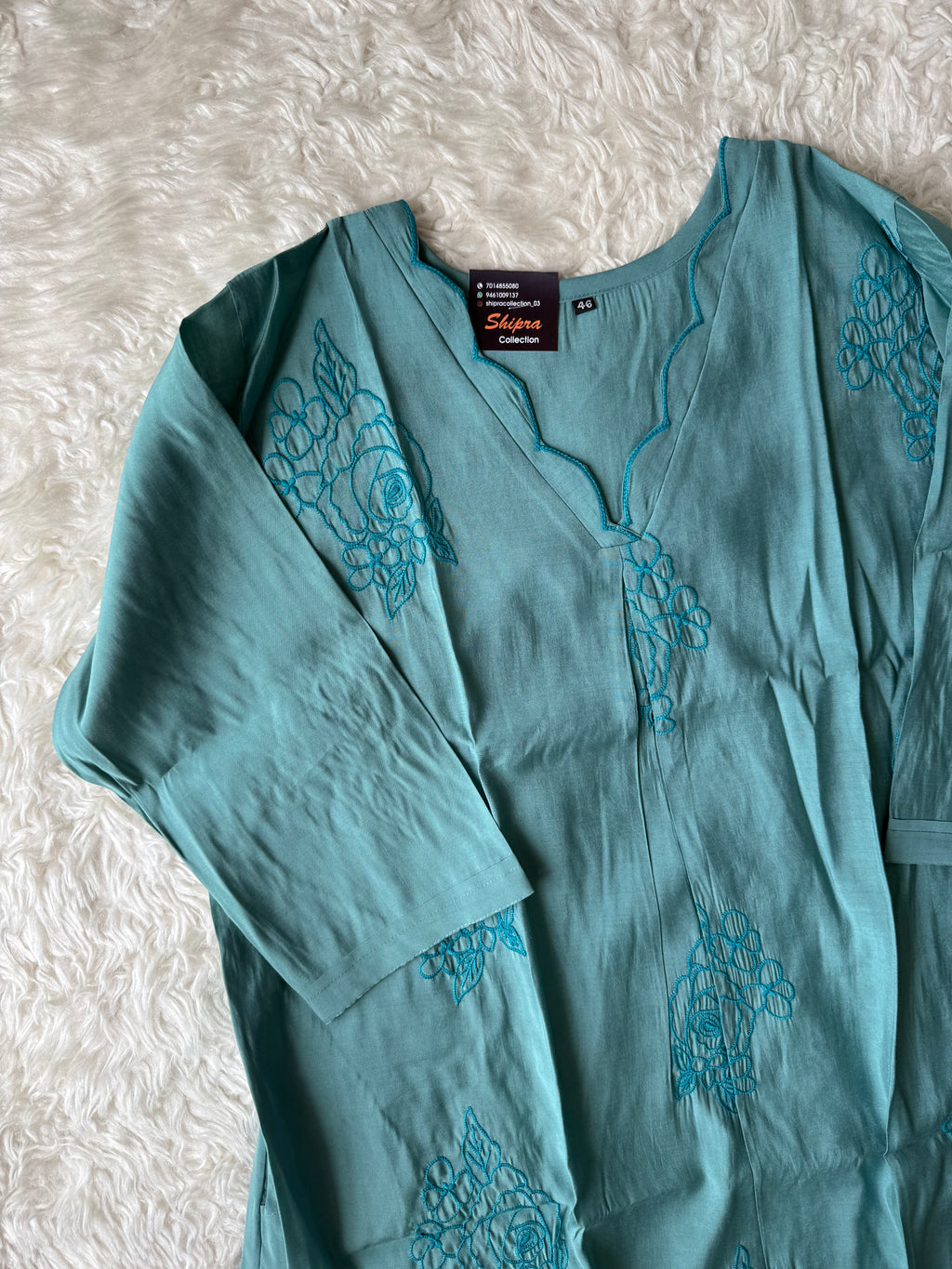 “ Plus Size” Muslin Silk Kurti Pant Dupatta Set