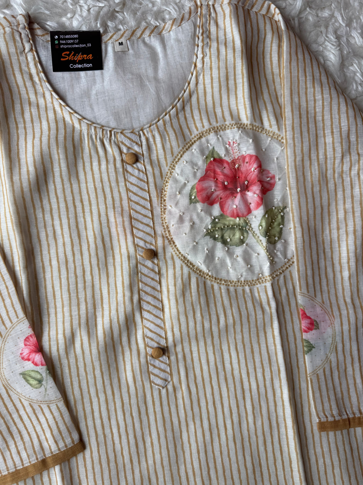 Linen Kurti Pant Dupatta Set