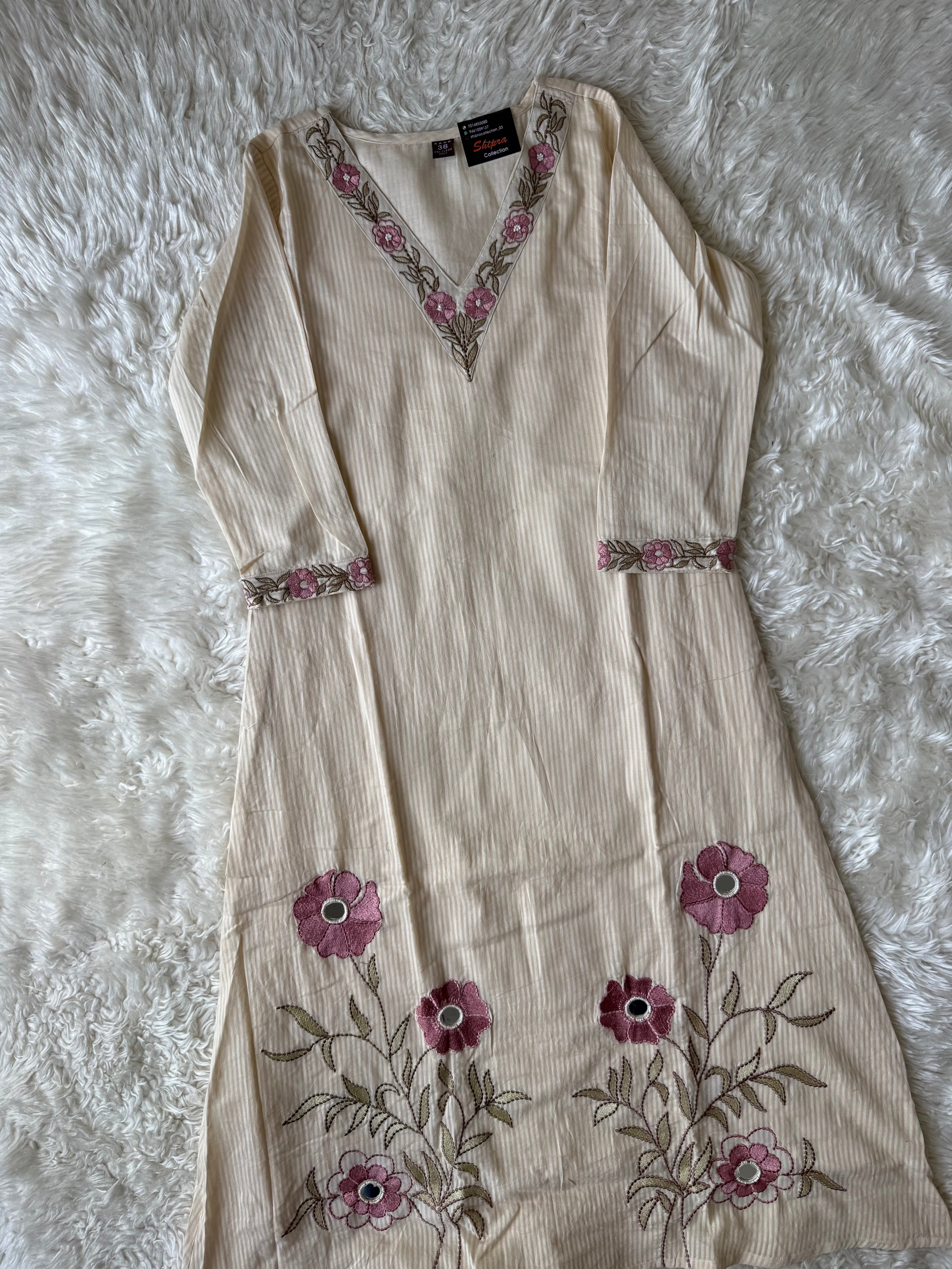 Mul Cotton Kurti Pant Dupatta Set