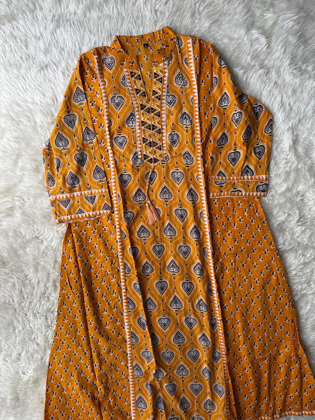 Cotton FLARE Kurti Pant Set