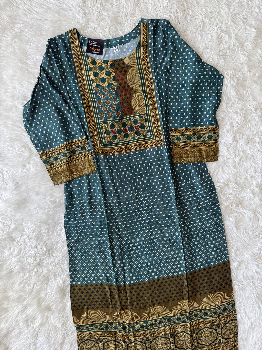 Premium Muslin Silk Kurti Pant Dupatta Set