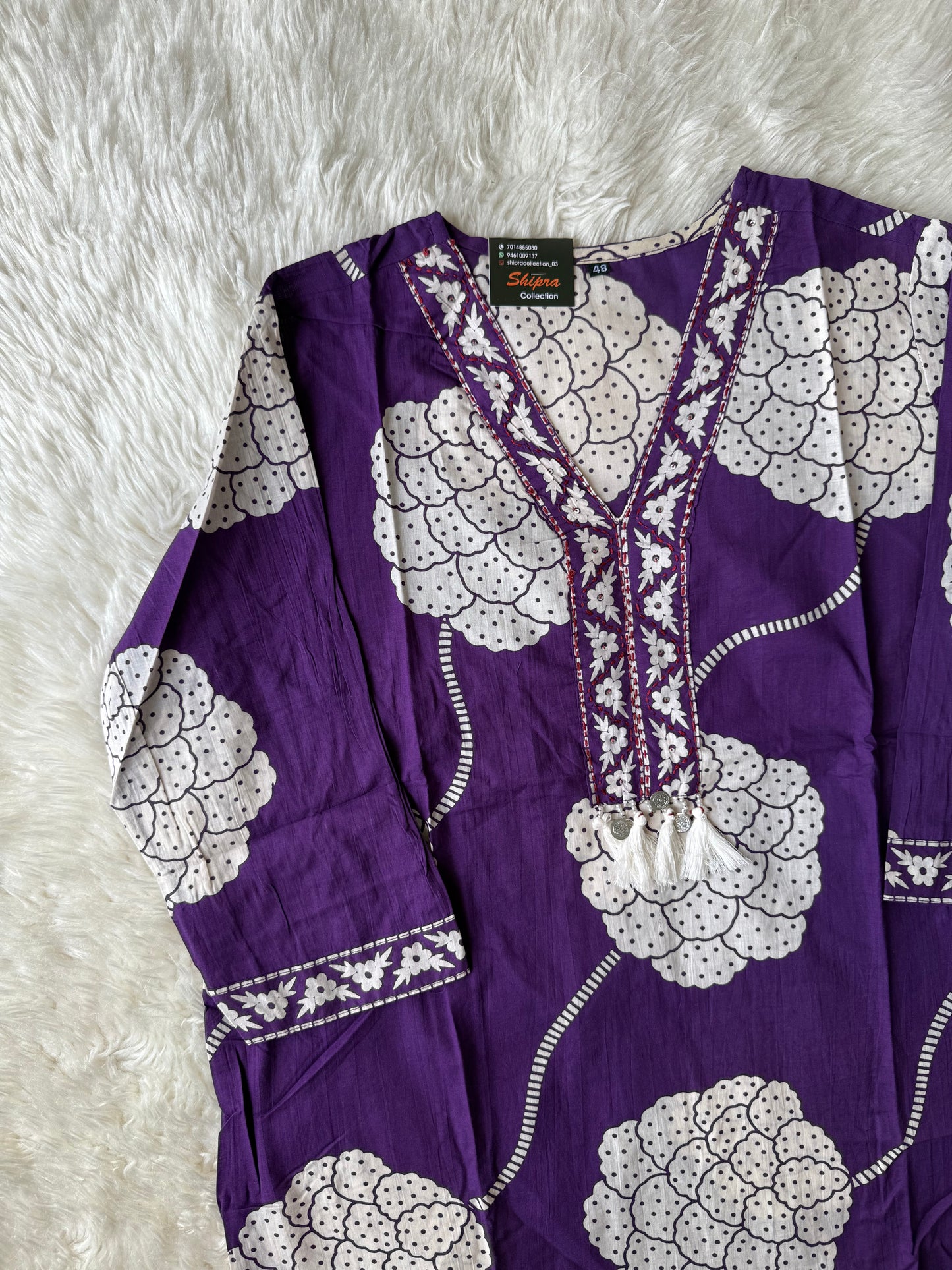 Pure Cotton Kurti Pant Dupatta Set