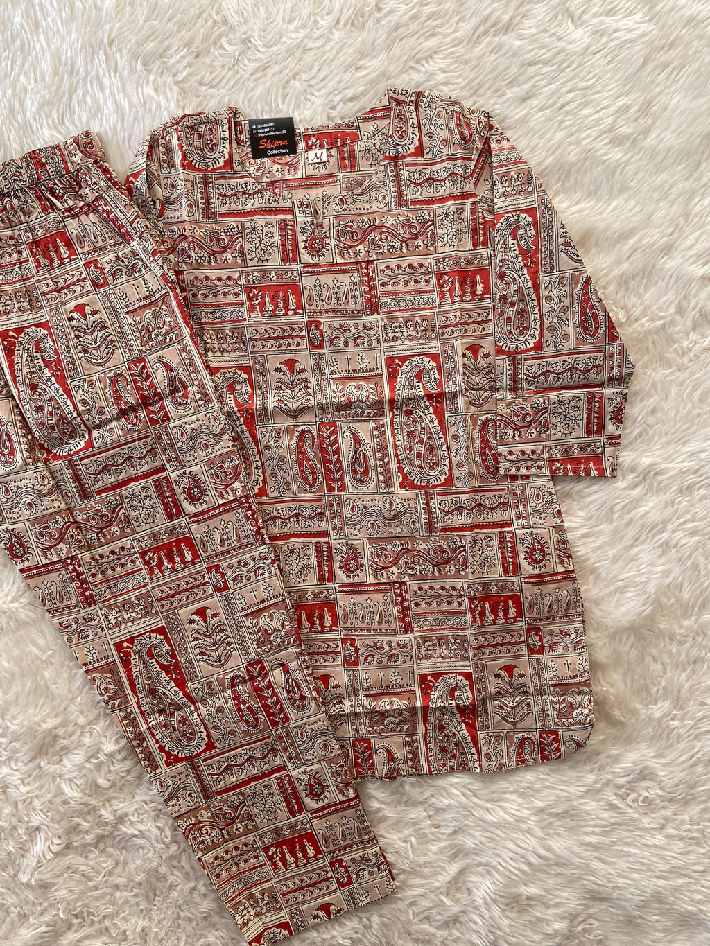 Premium Cotton Kalamkari Print Lounge Wear