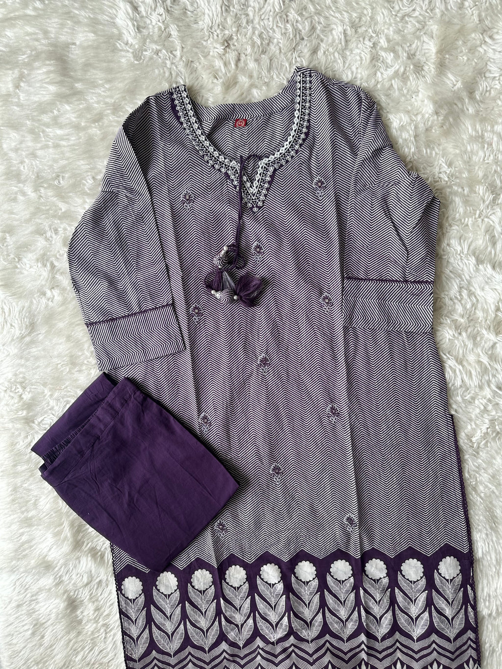 Budget Friendly Kurti Pant Dupatta Set