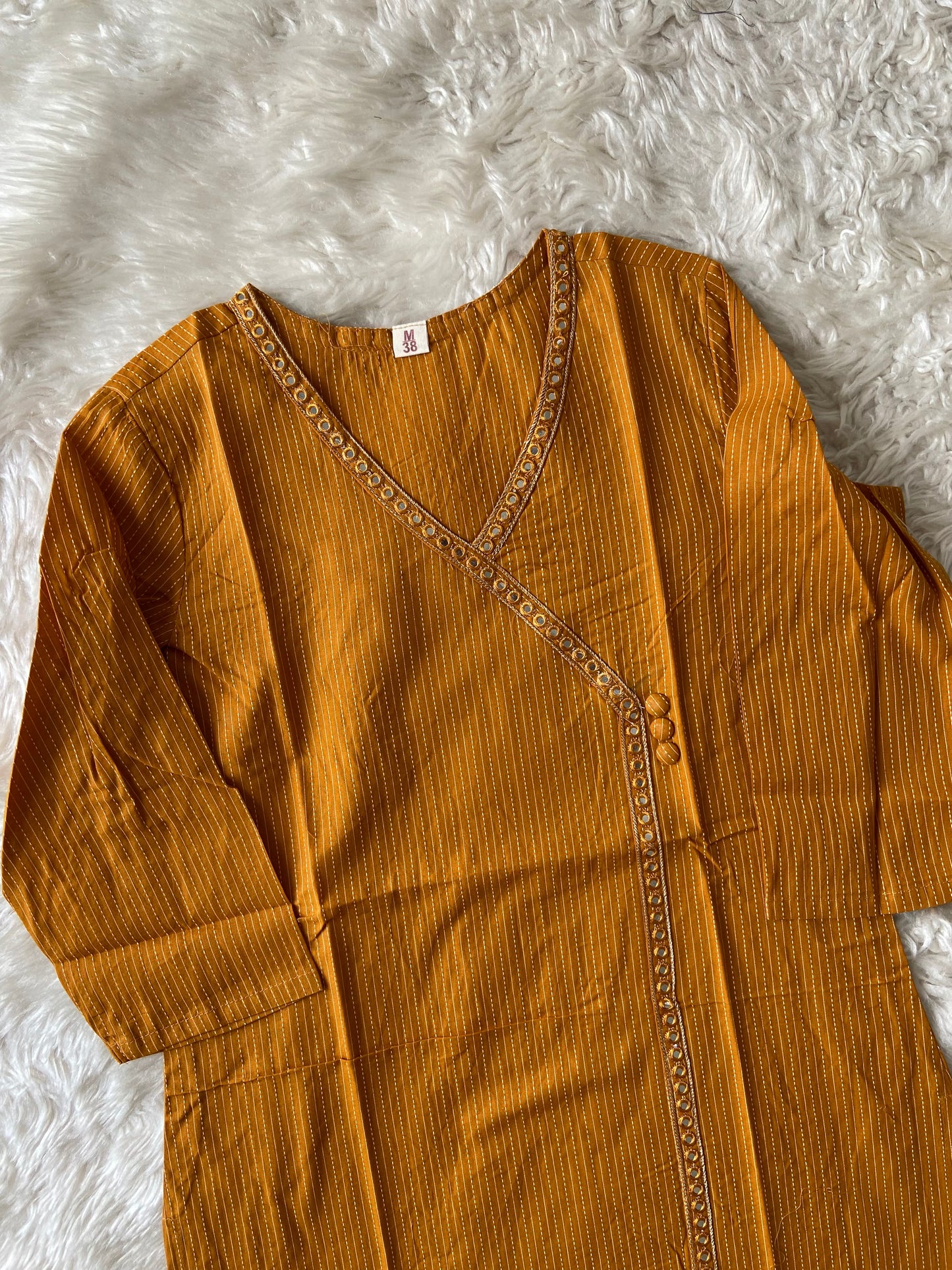 Pure Cotton Katha Details Short Kurti