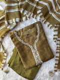 “Plus Size” Russian Silk Kurti Pant Dupatta Set