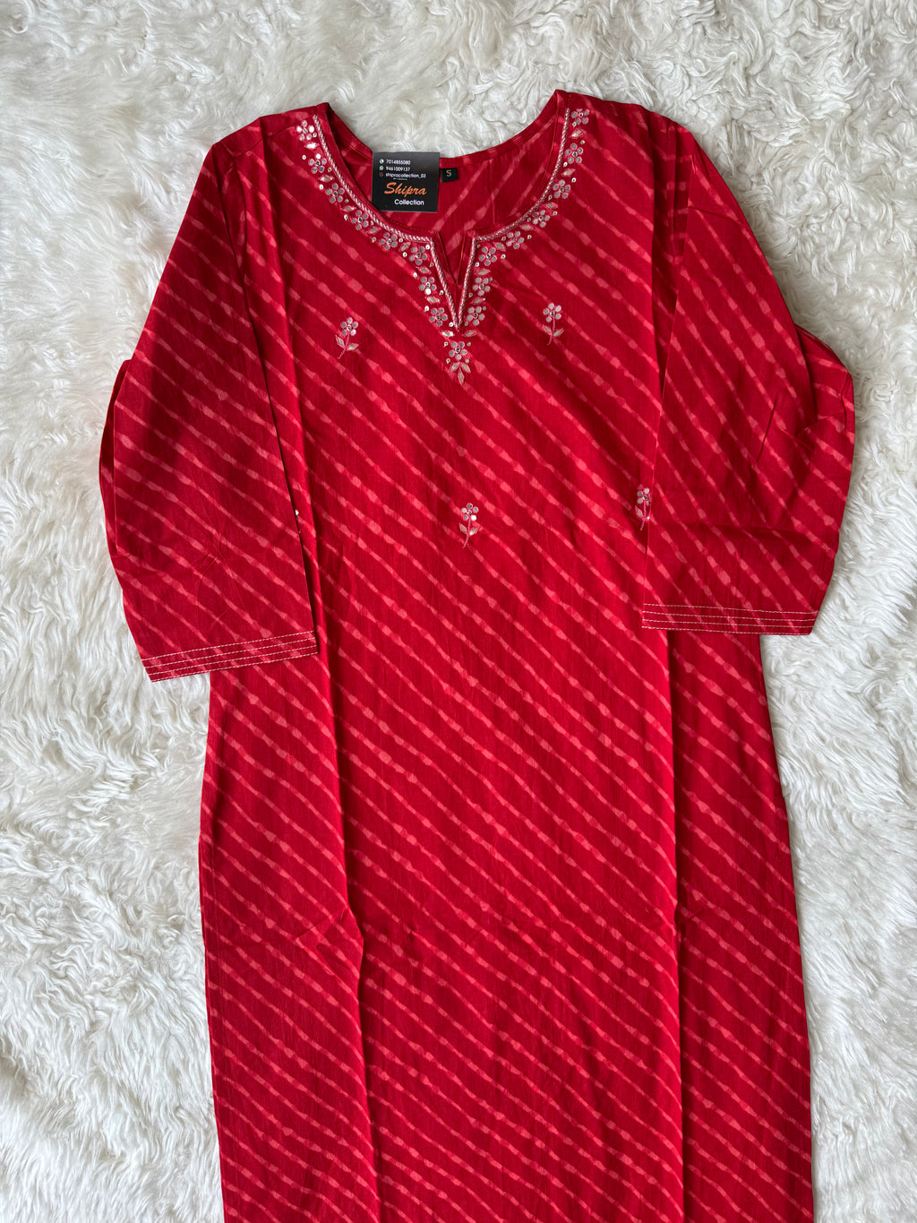 Premium Cotton Lehariya Set
