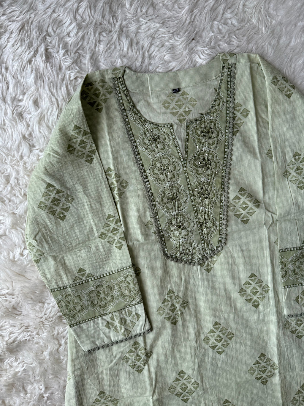 Premium Cotton Kurti Pant Dupatta Set