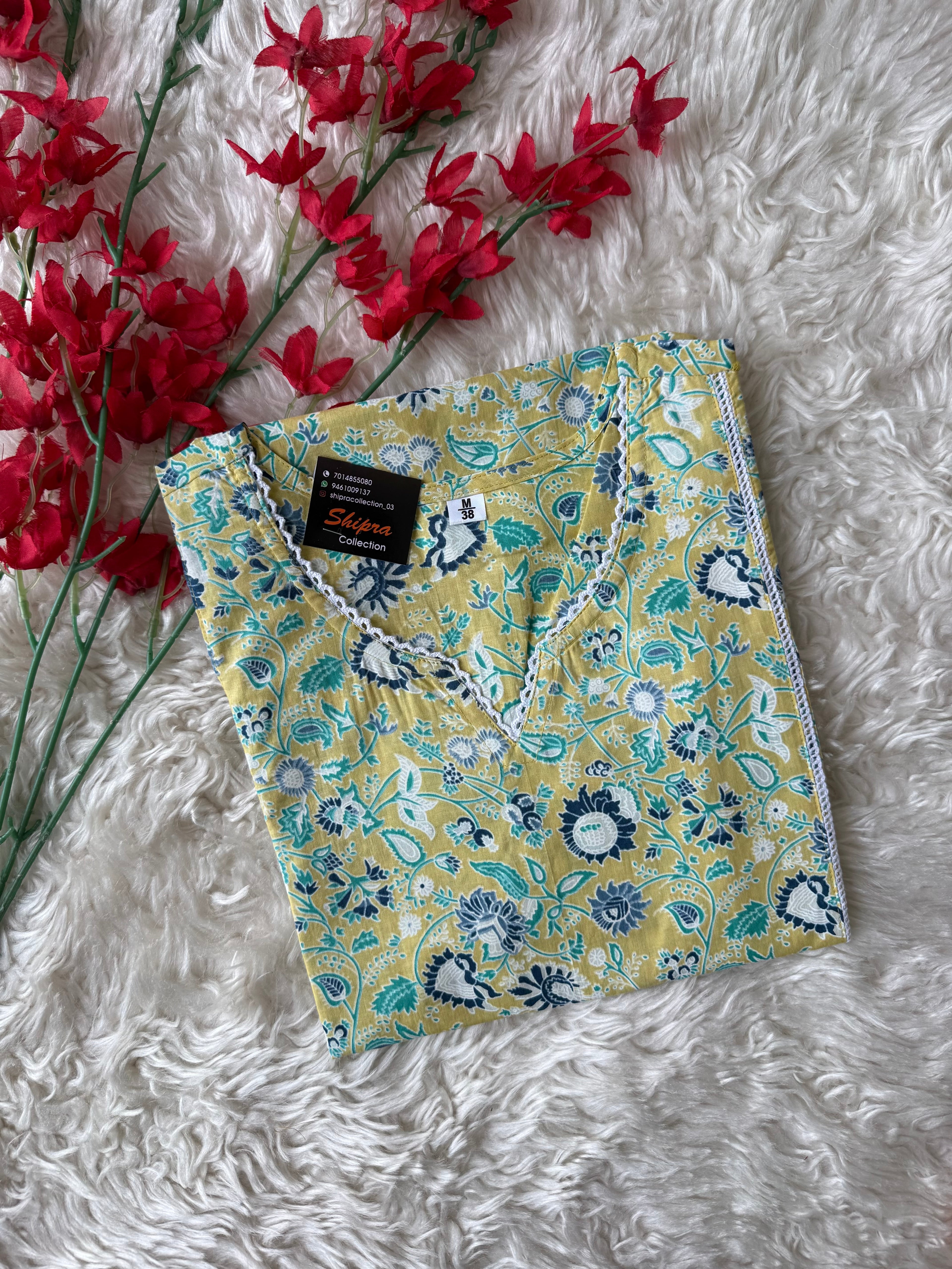 Premium Cotton Short Kurti
