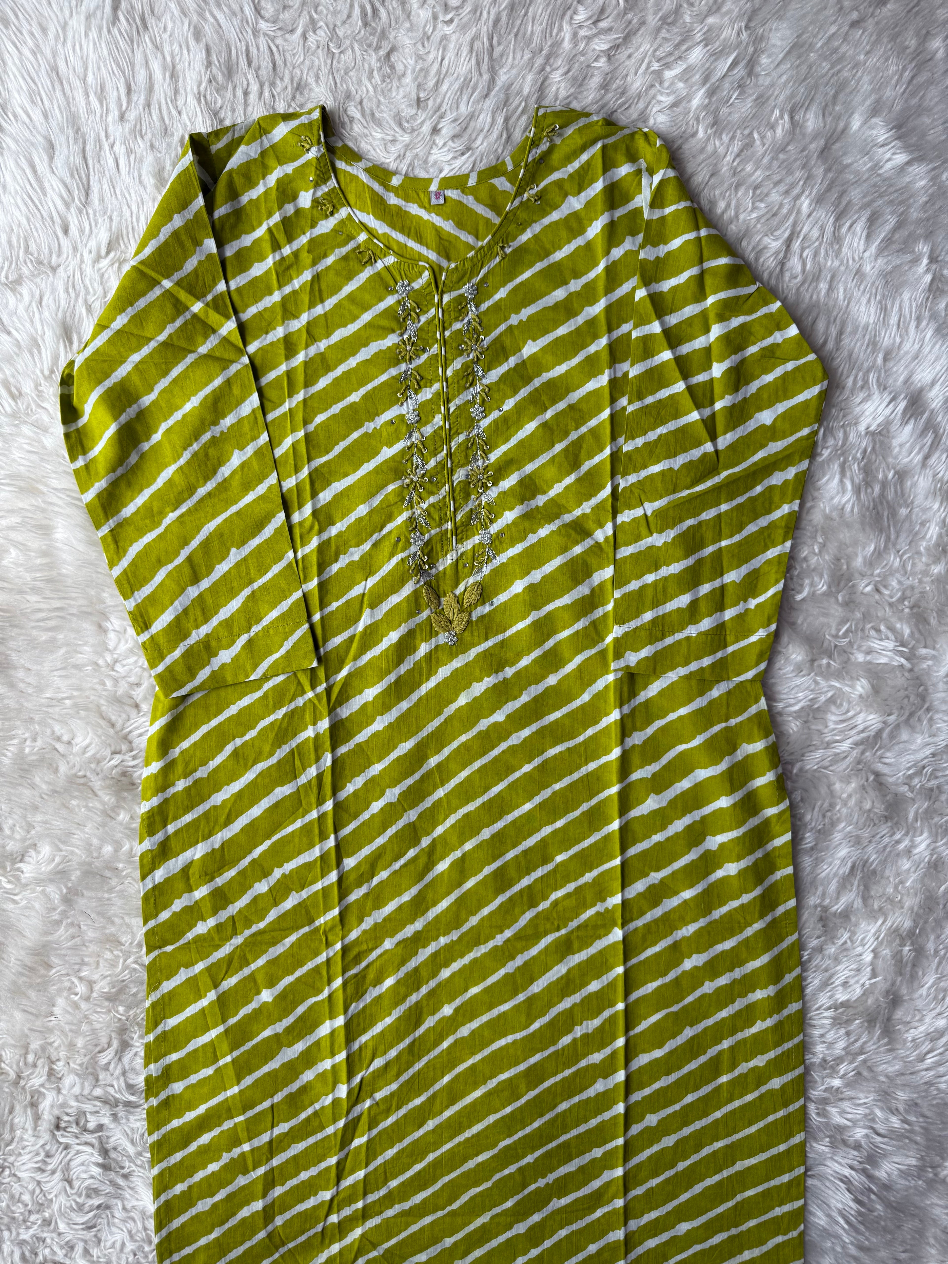 Premium Cotton Lehariya Set
