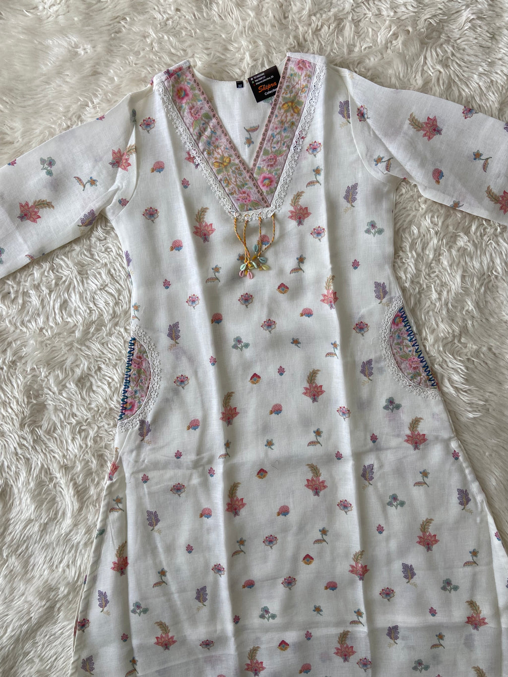 Linen Kurti Pant Dupatta Set