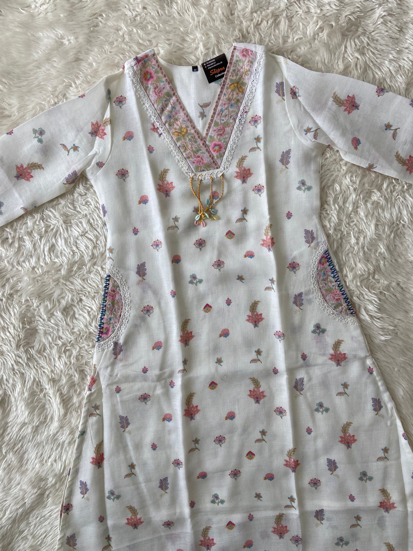 Linen Kurti Pant Dupatta Set