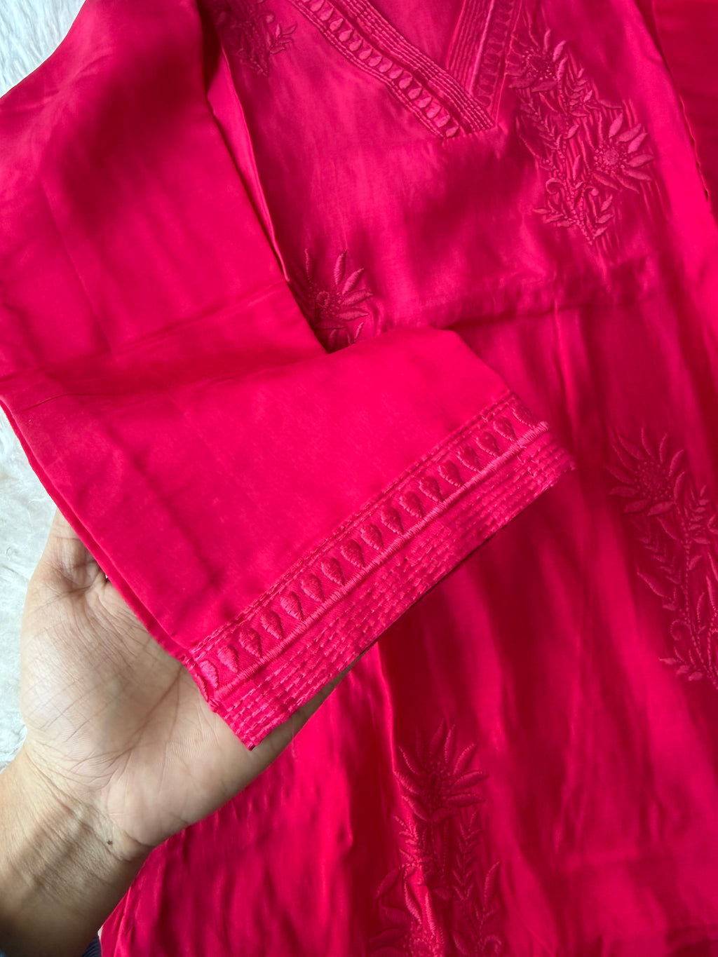 Pure Muslin Silk Kurti Plazo Set