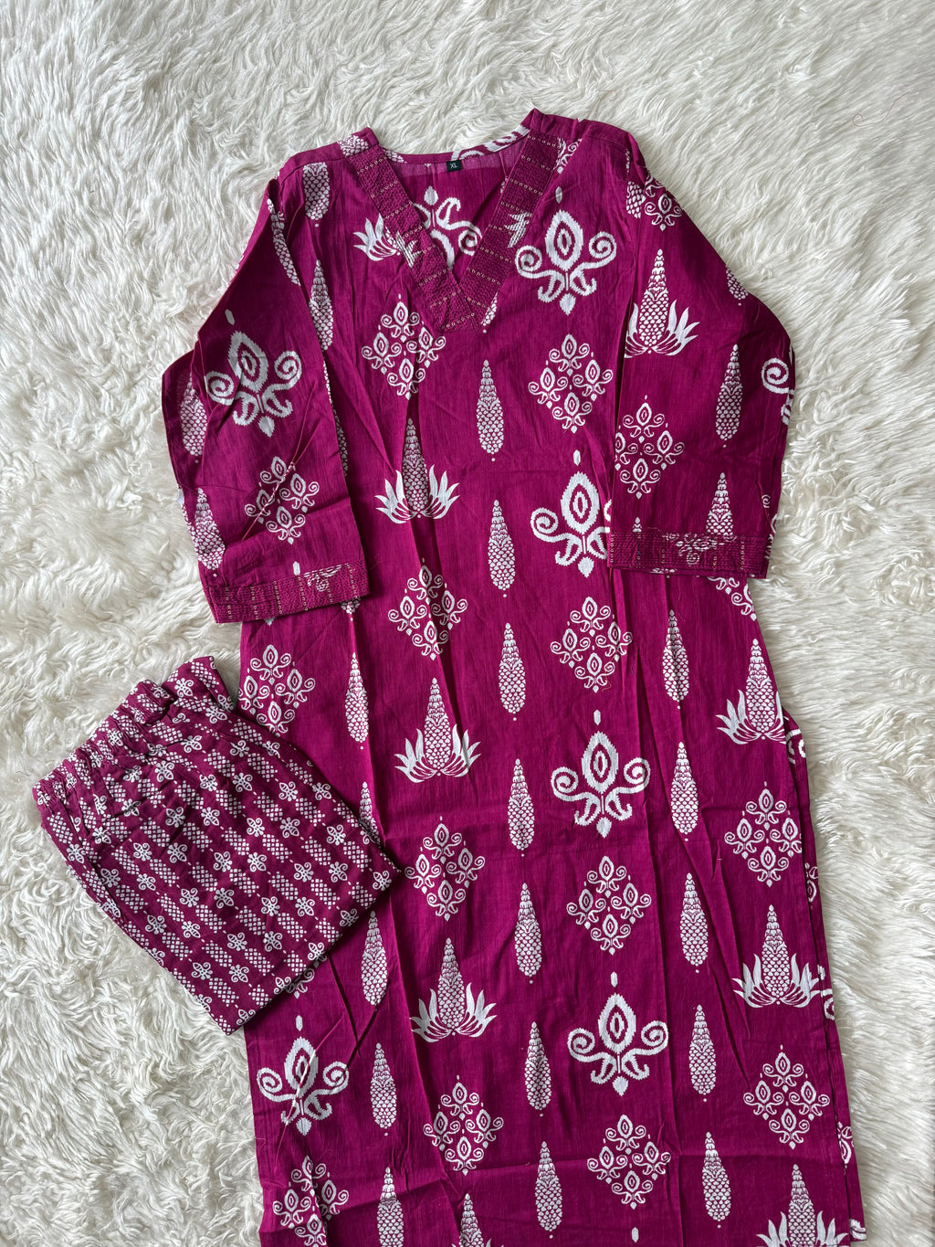 Cotton Kurti Pant Set