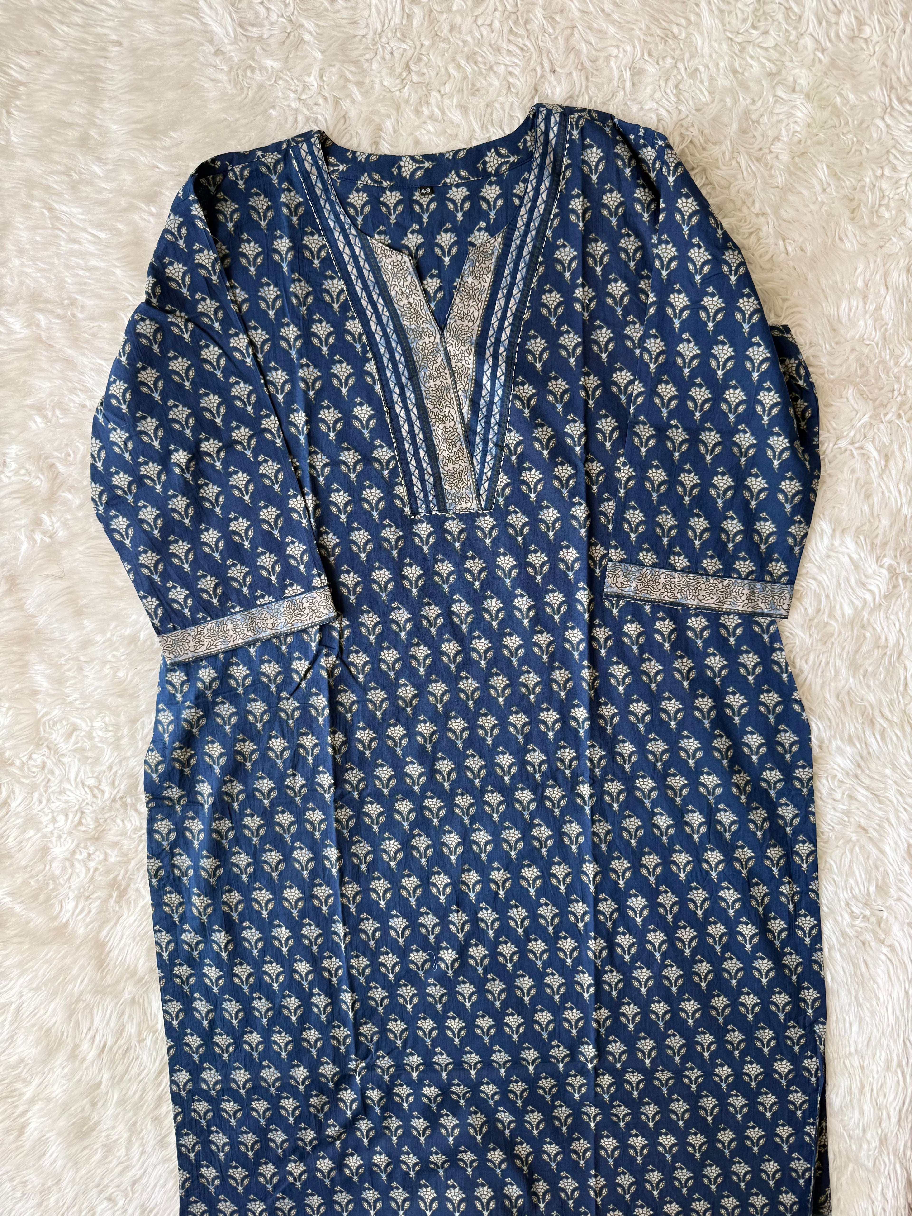 Premium Cotton Kurti Pant Dupatta Set