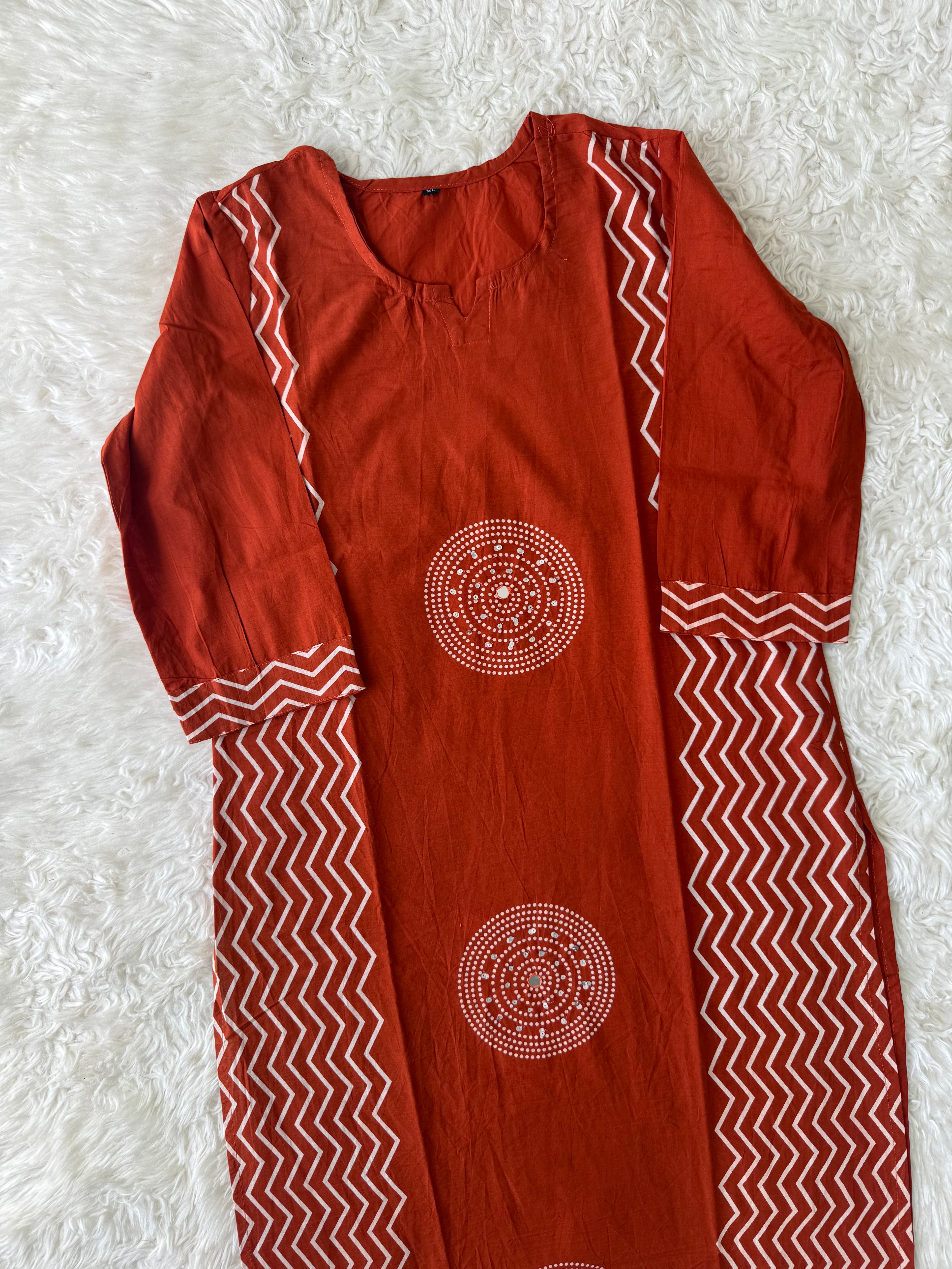 Budget Friendly Kurti Pant Dupatta Set