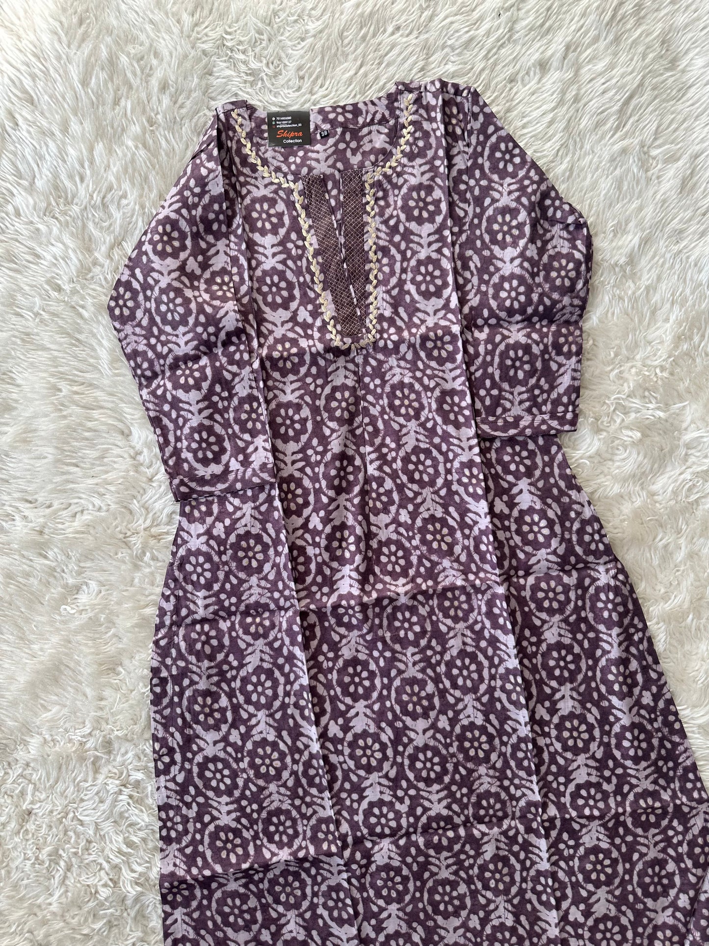 Pure Muslin Silk kurti