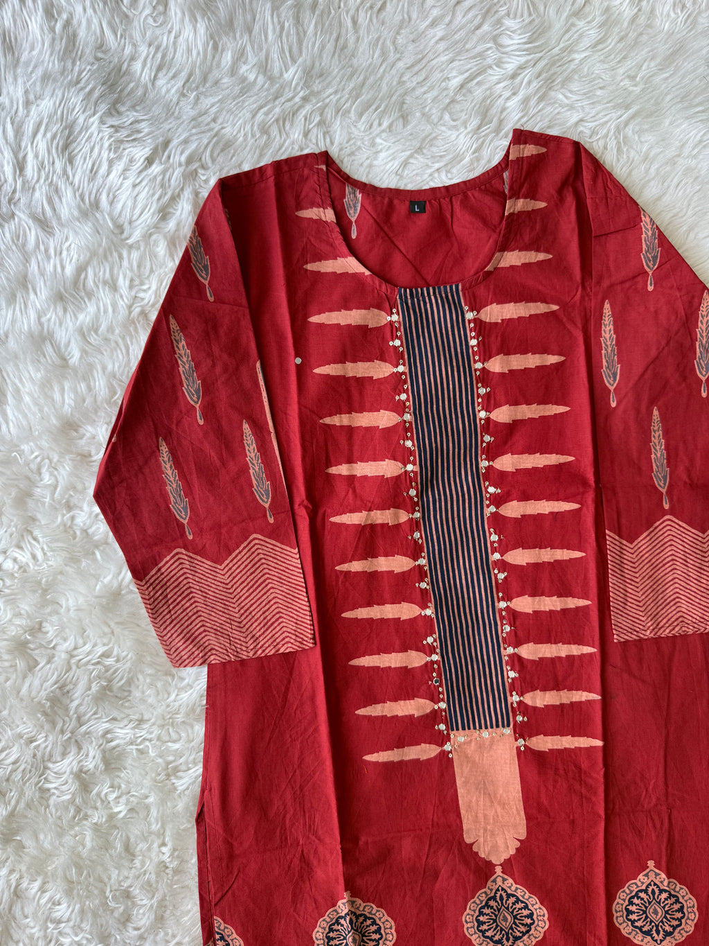 Budget Friendly Kurti Pant Dupatta Set