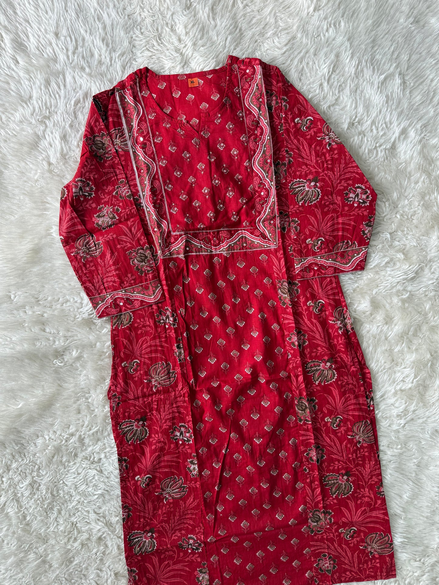 Budget Friendly Kurti Pant Dupatta Set