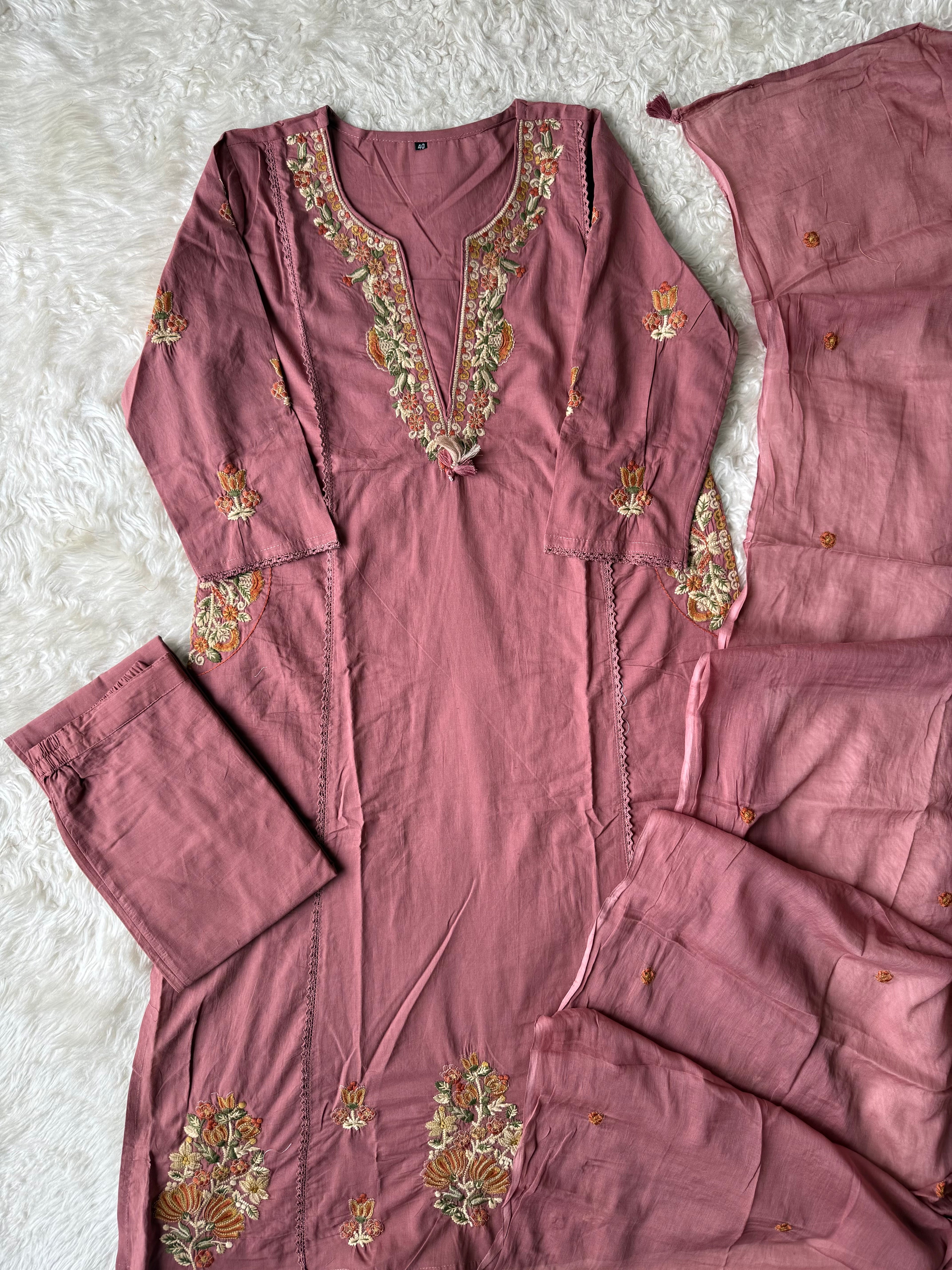 Premium Cotton Thread Work Collection