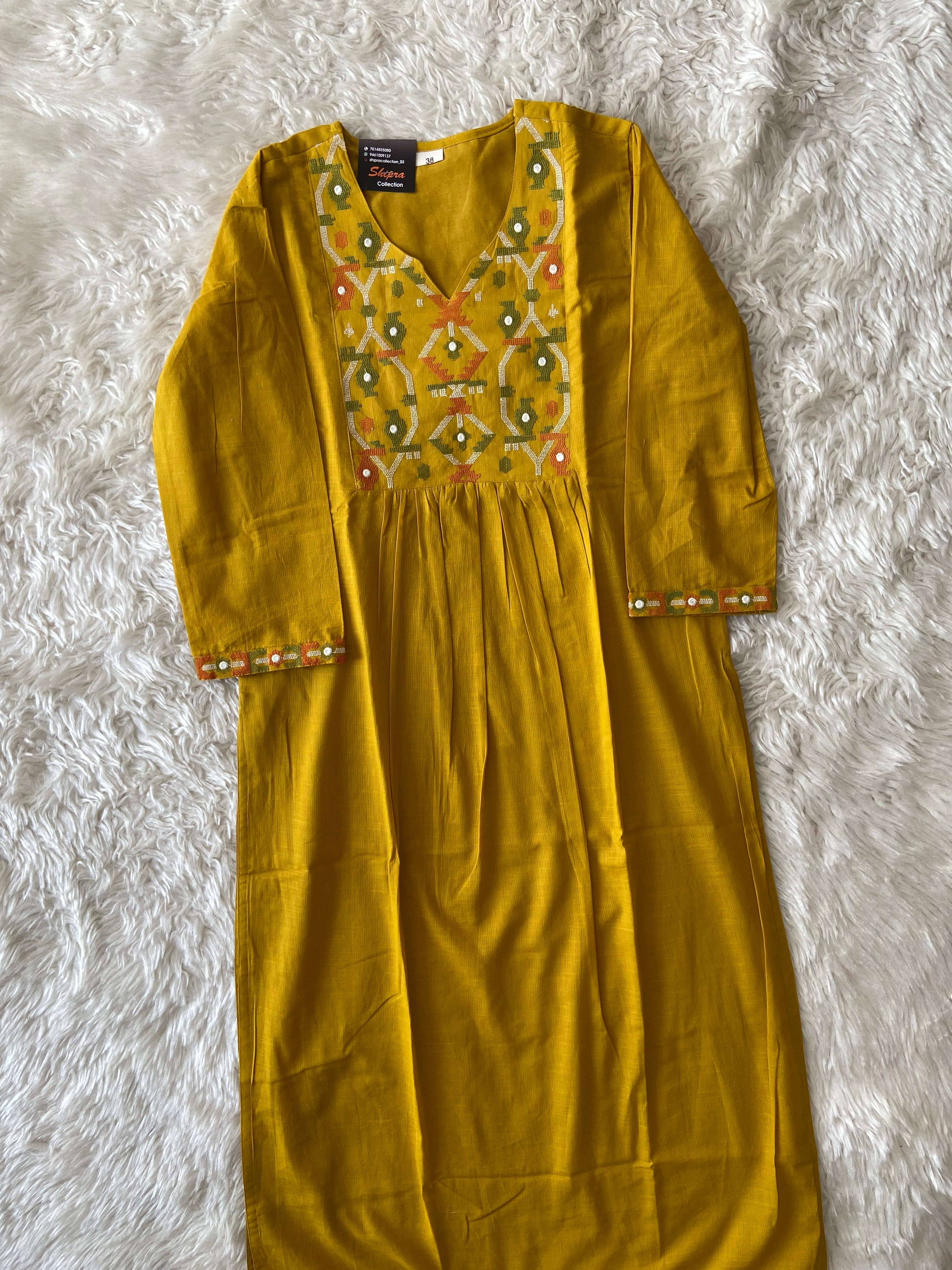 Mul Cotton Kurti Pant Dupatta Set