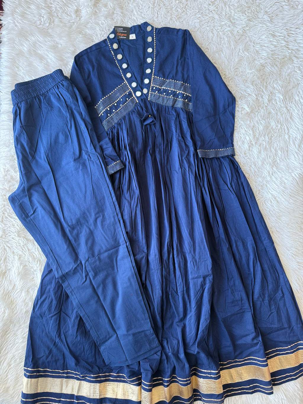 Premium Cotton Flare Kurti Pant Set