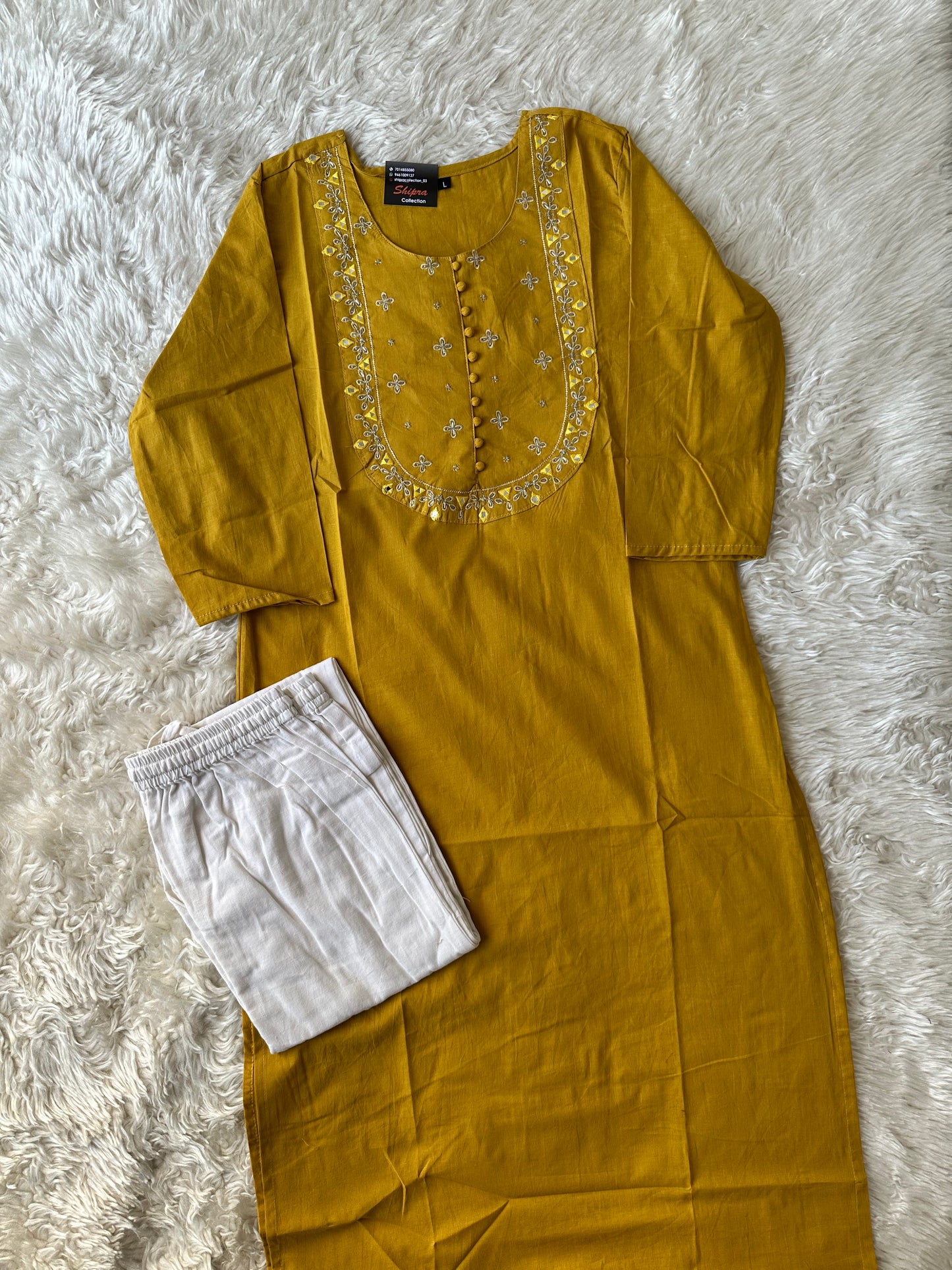 Cotton Kurti Pant Set