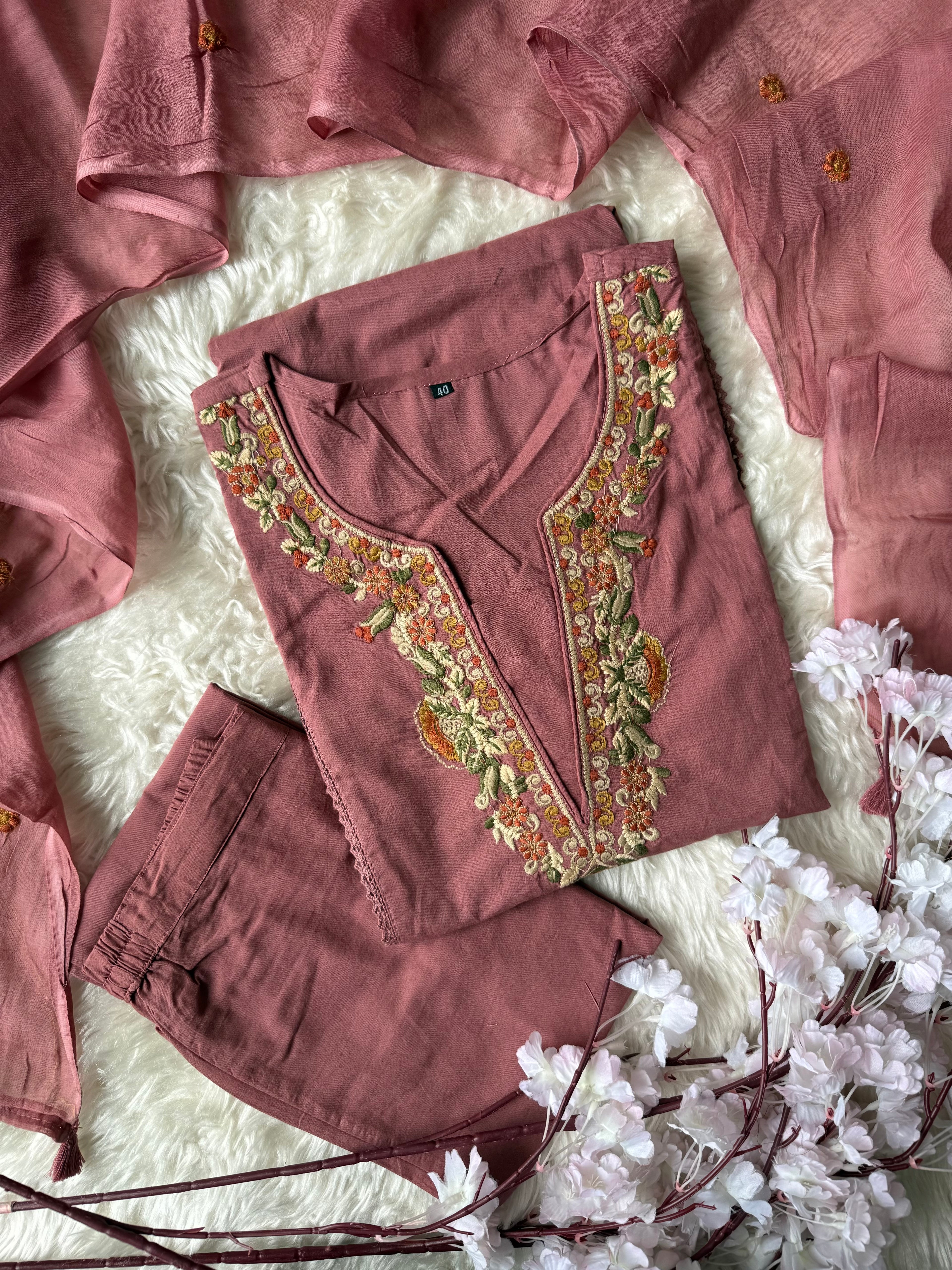 Premium Cotton Thread Work Collection