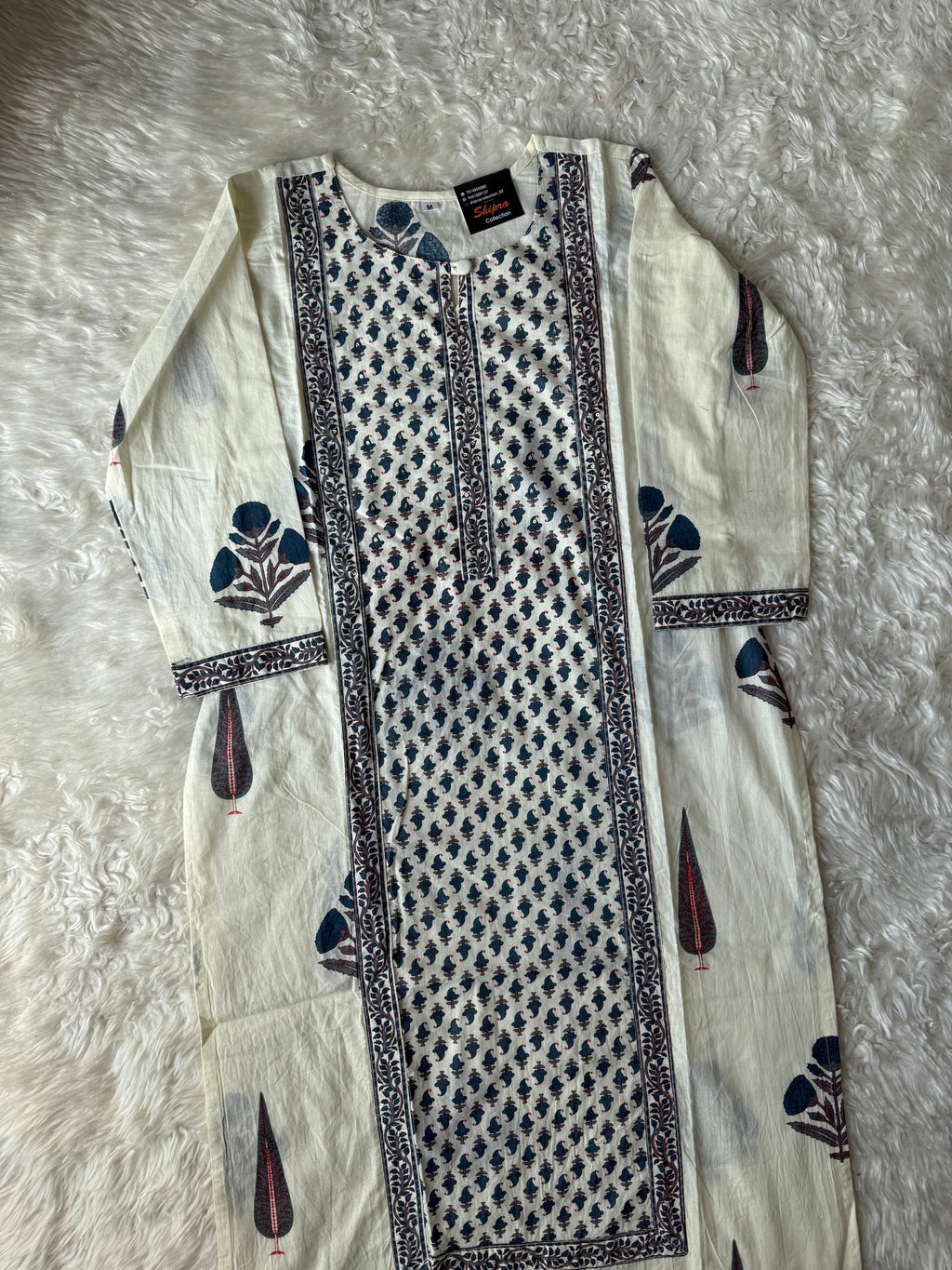 Premium Cotton Kurti Pant Dupatta Set