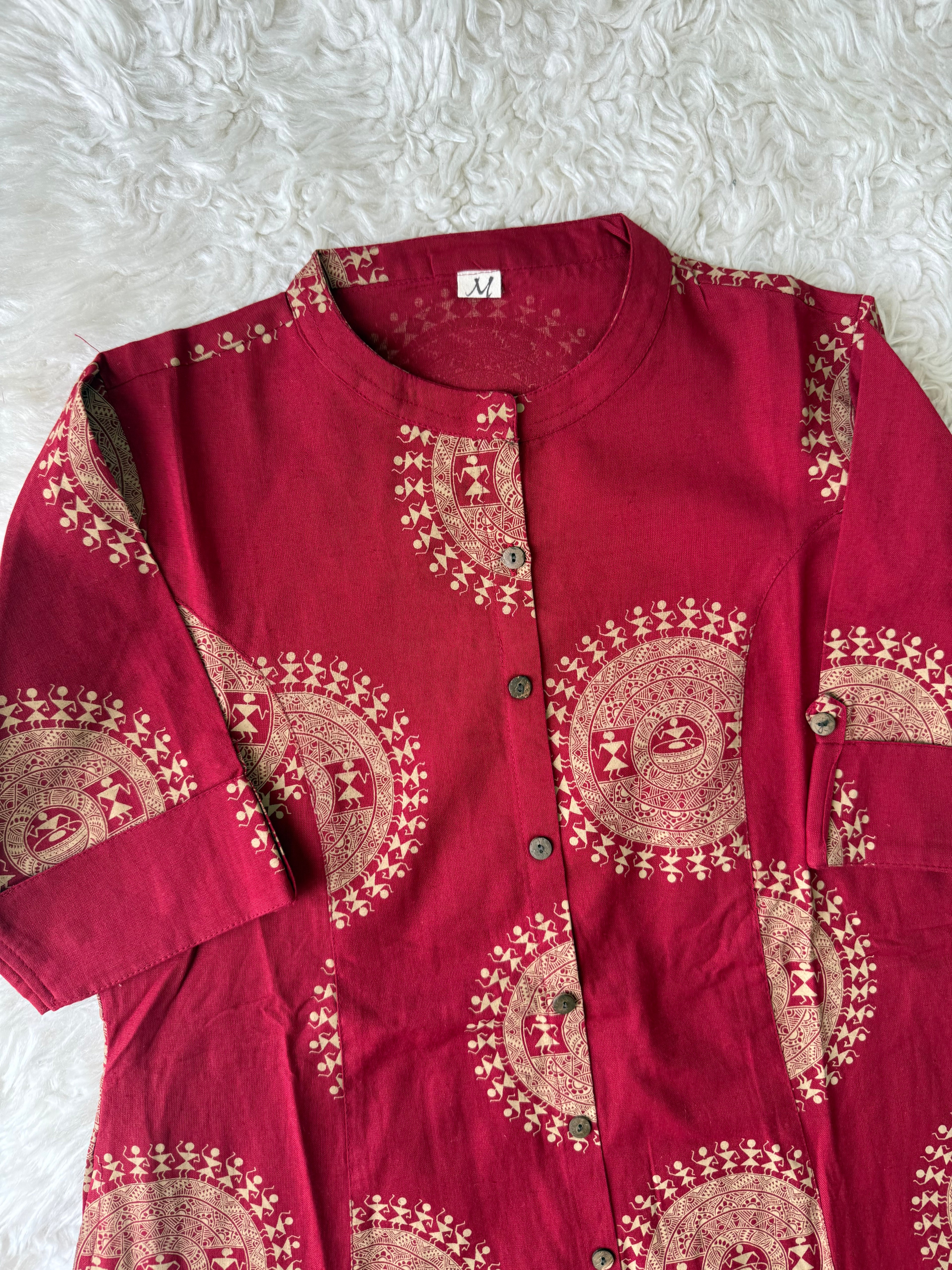 Khadi Cotton Elbow Sleeves Set