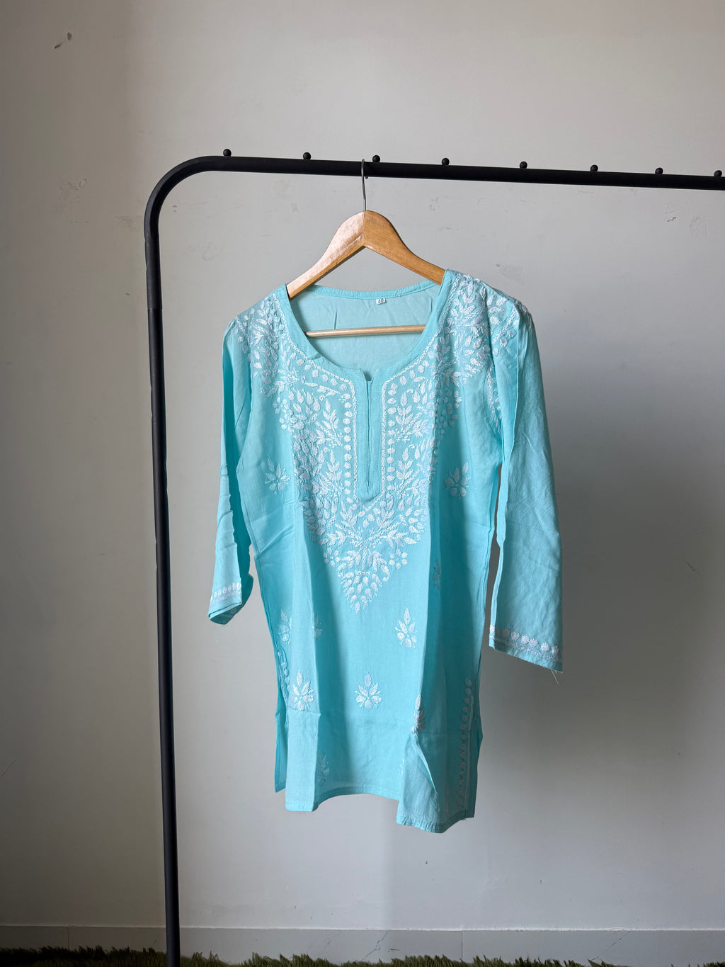 Heavy Rayon Chikankari Short kurti