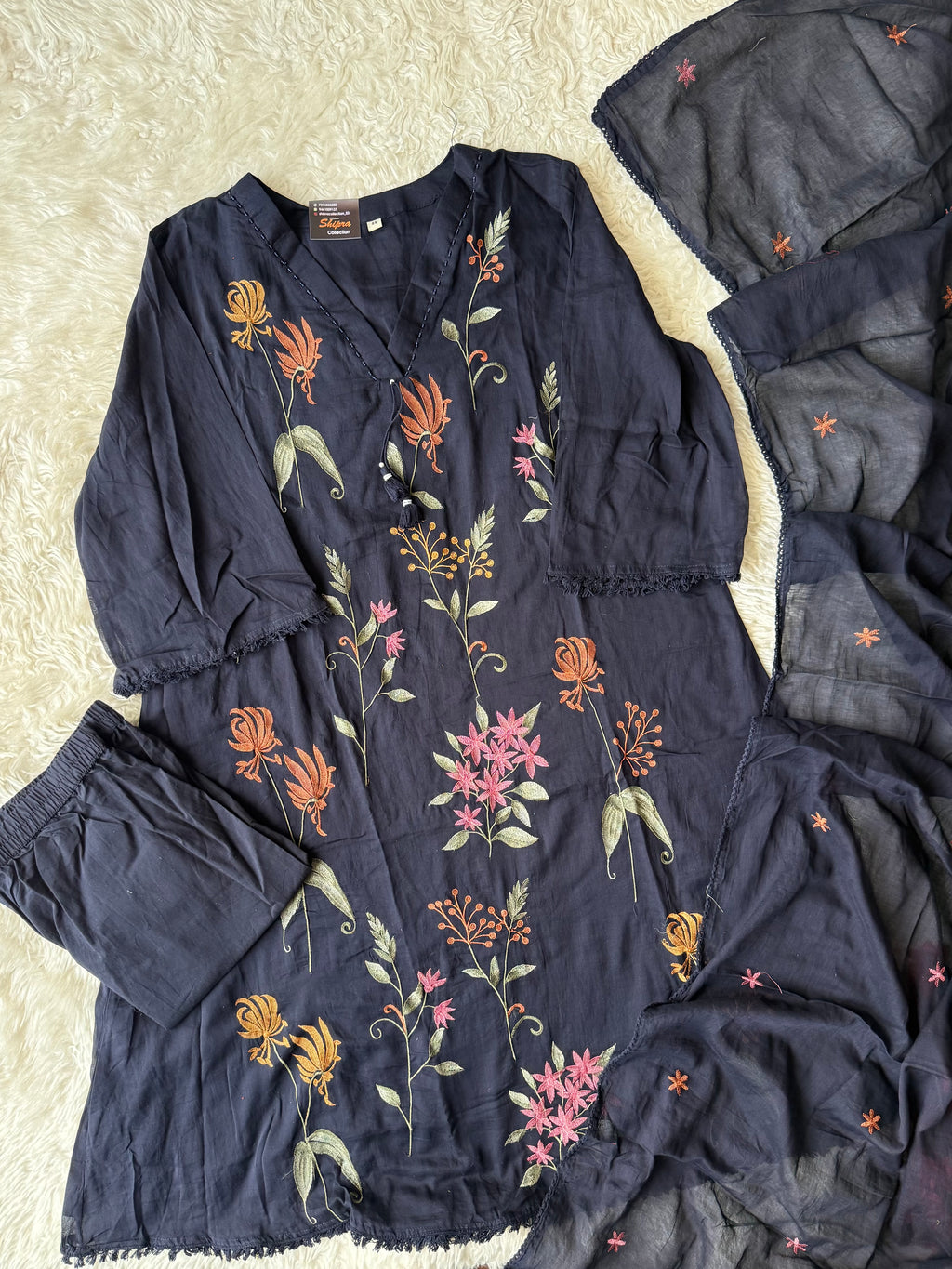 Premium Mul Cotton Thread Work Collection