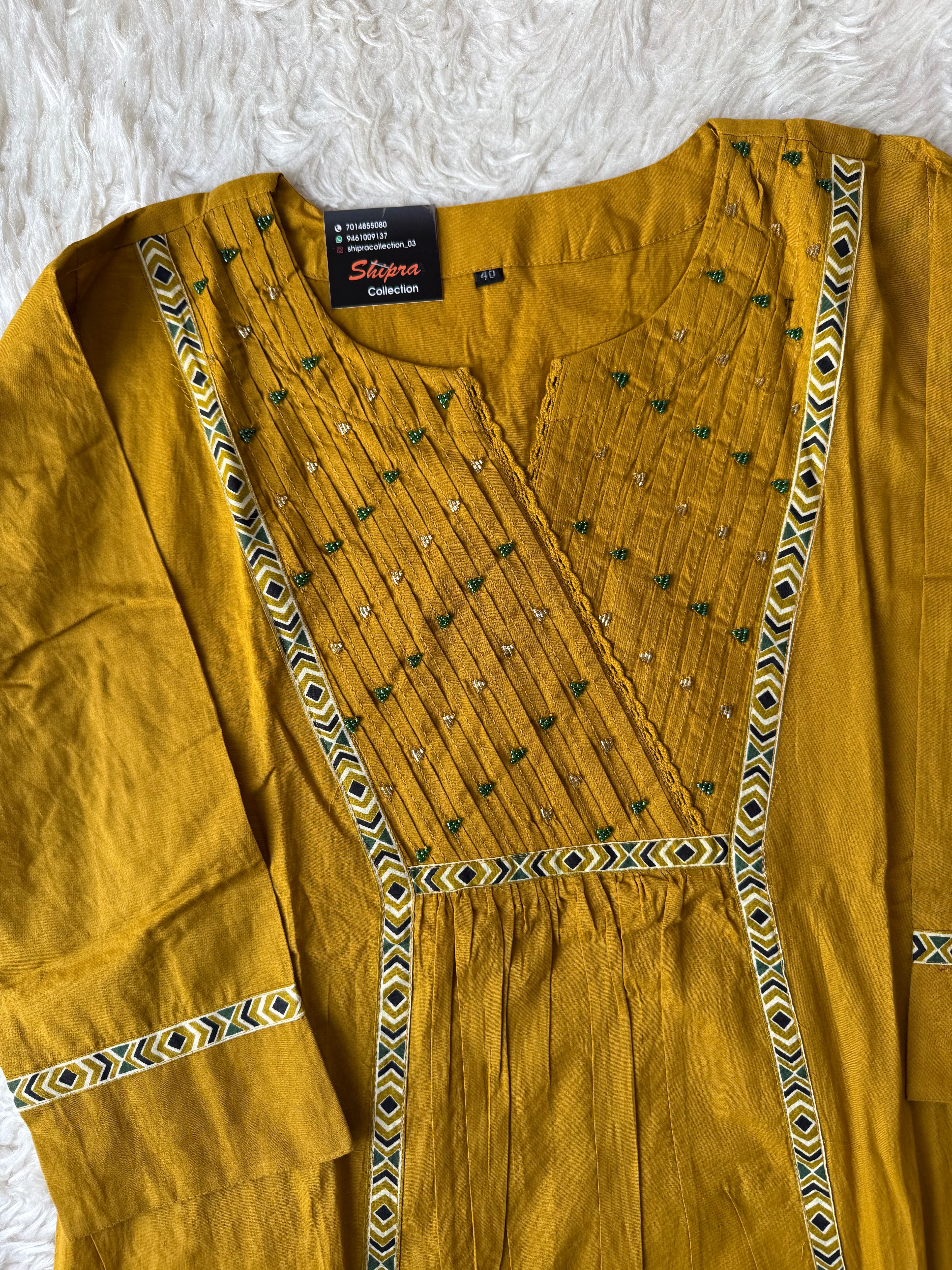 Premium Cotton Kurti Pant Dupatta Set