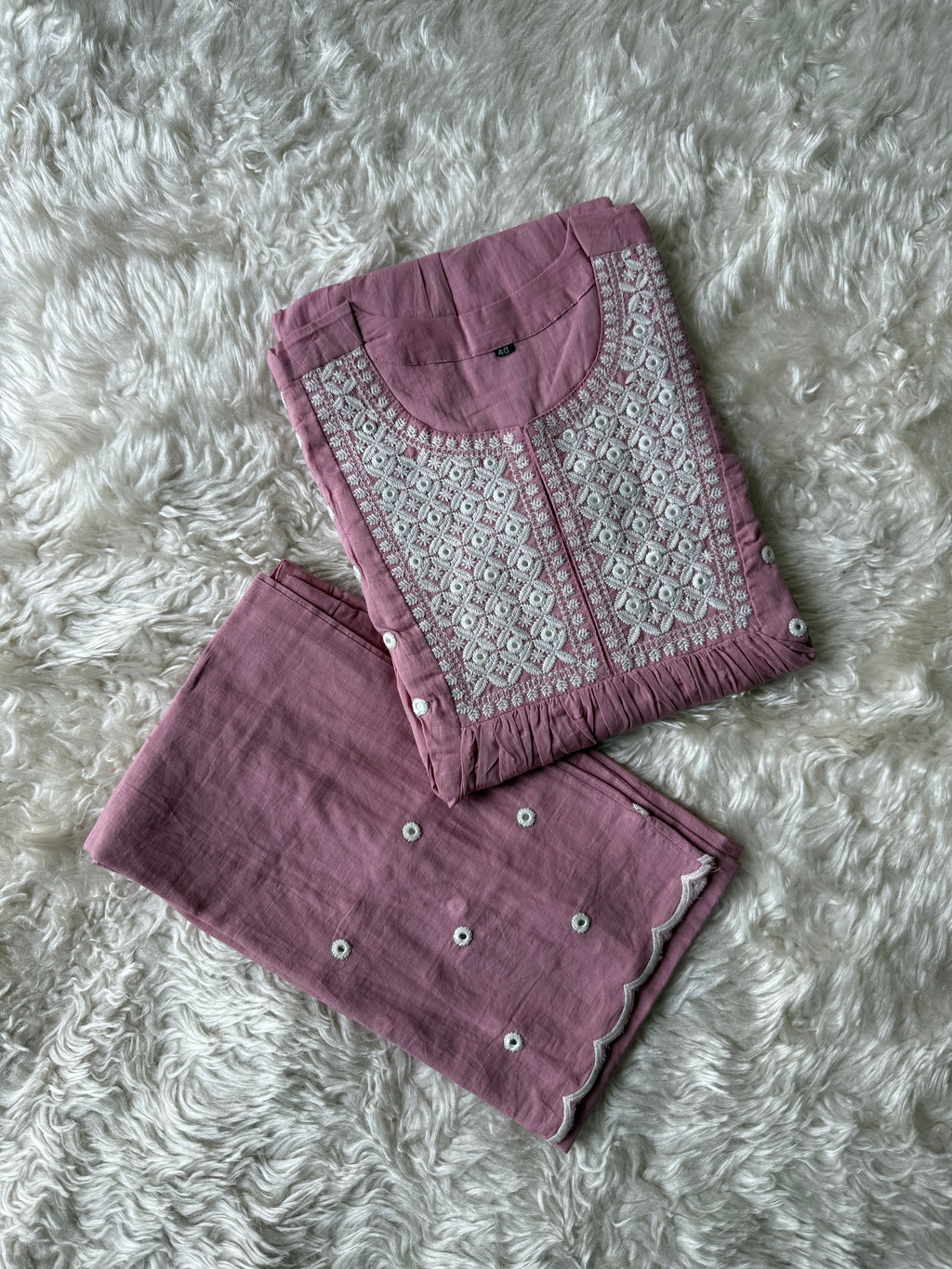 Z Premium Mul Cotton Kurti Plazo Set