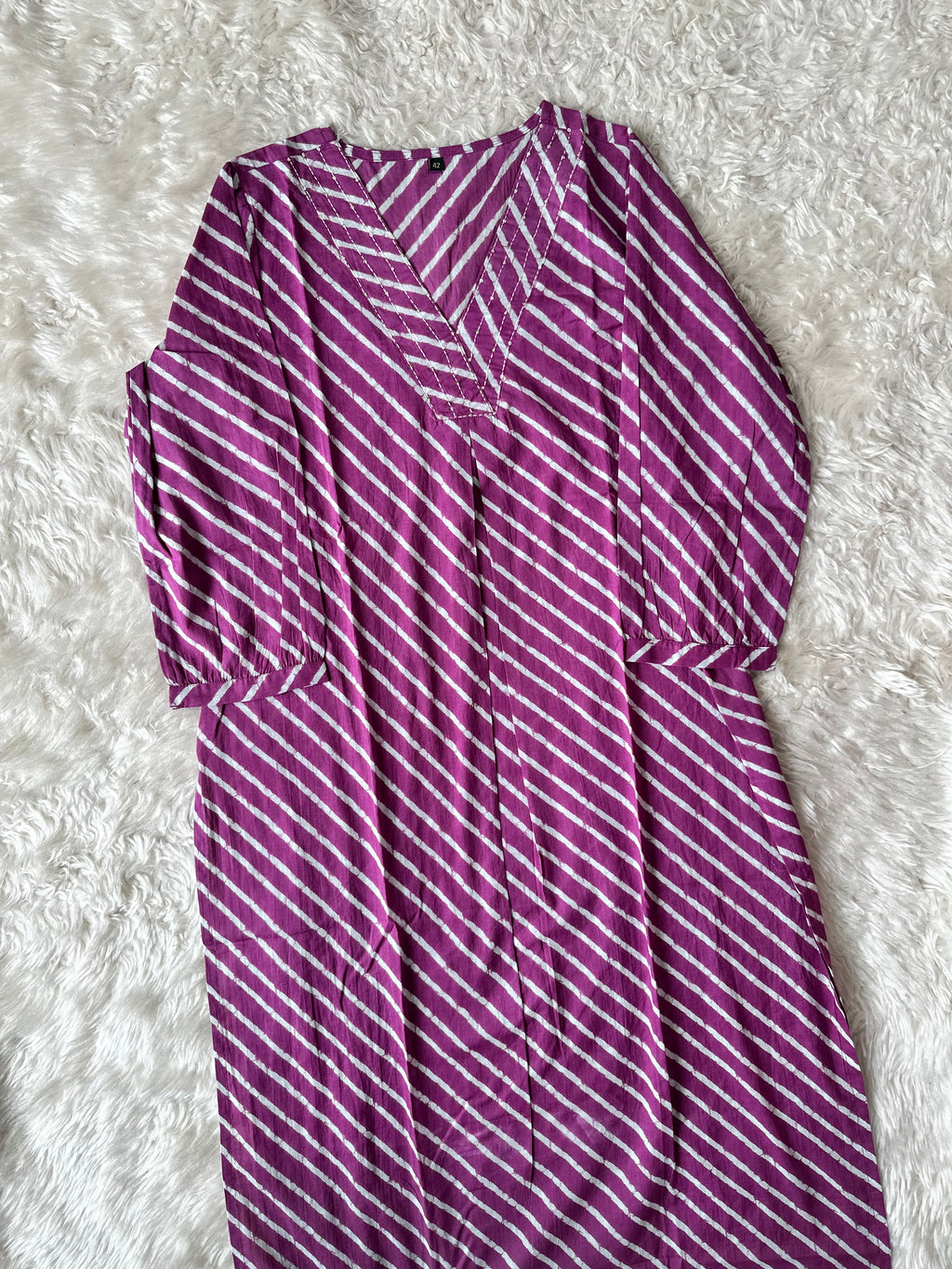 Premium Cotton Lehariya Kurti